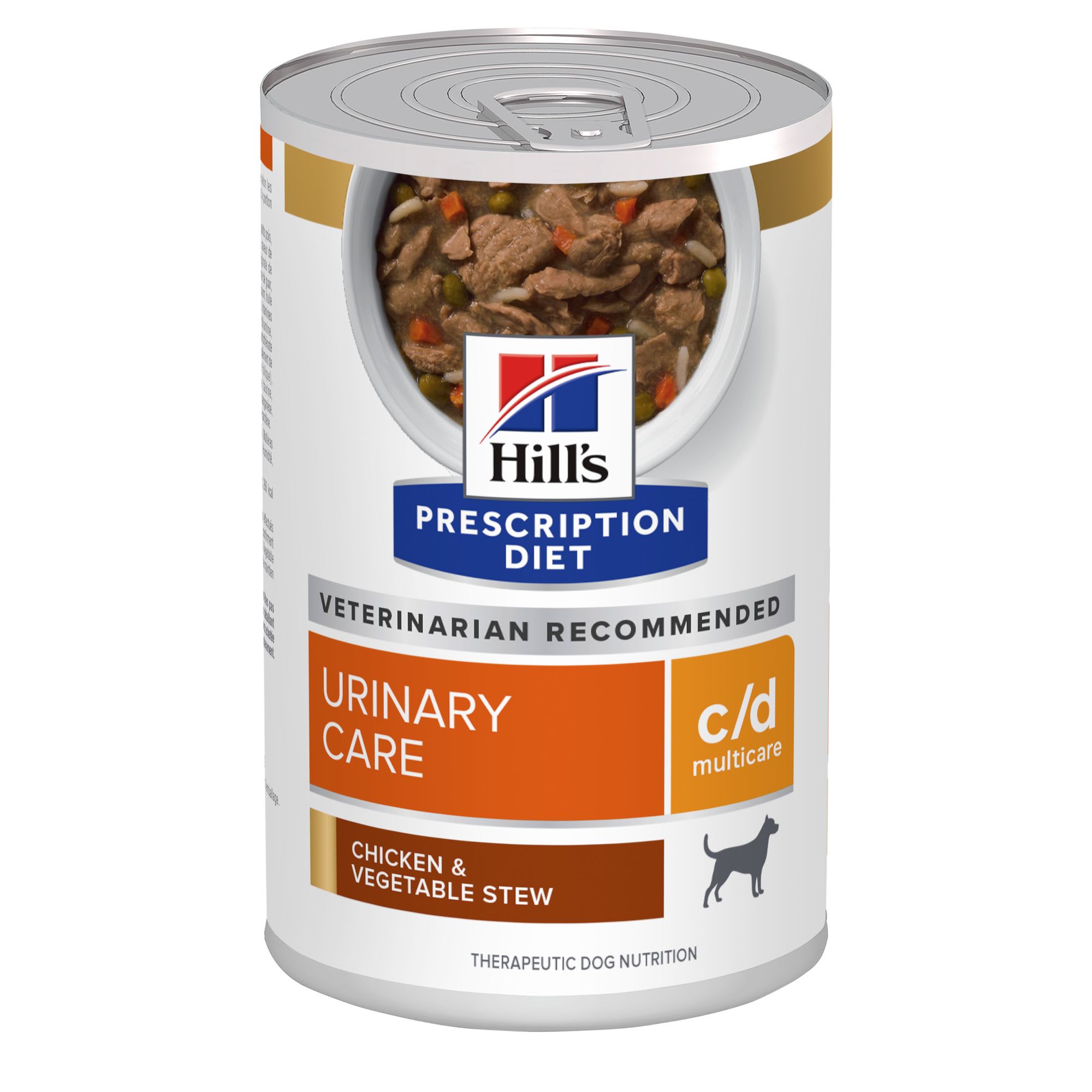 Hill s Prescription Diet c d Multicare Urinary Care Chicken Vegetable Stew Canned Dog Food 12.5 oz. Case of 12