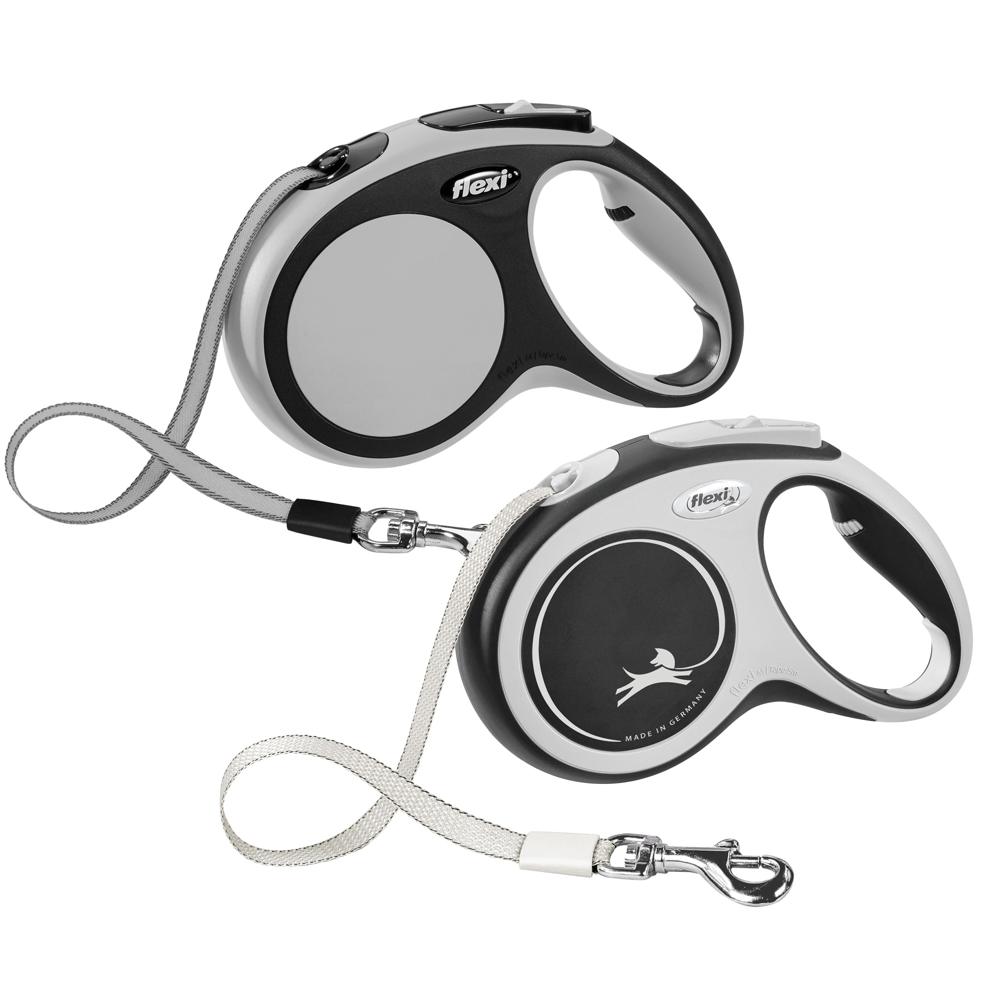 Flexi Comfort Retractable Dog Leash in Grey, Medium 16' Petco