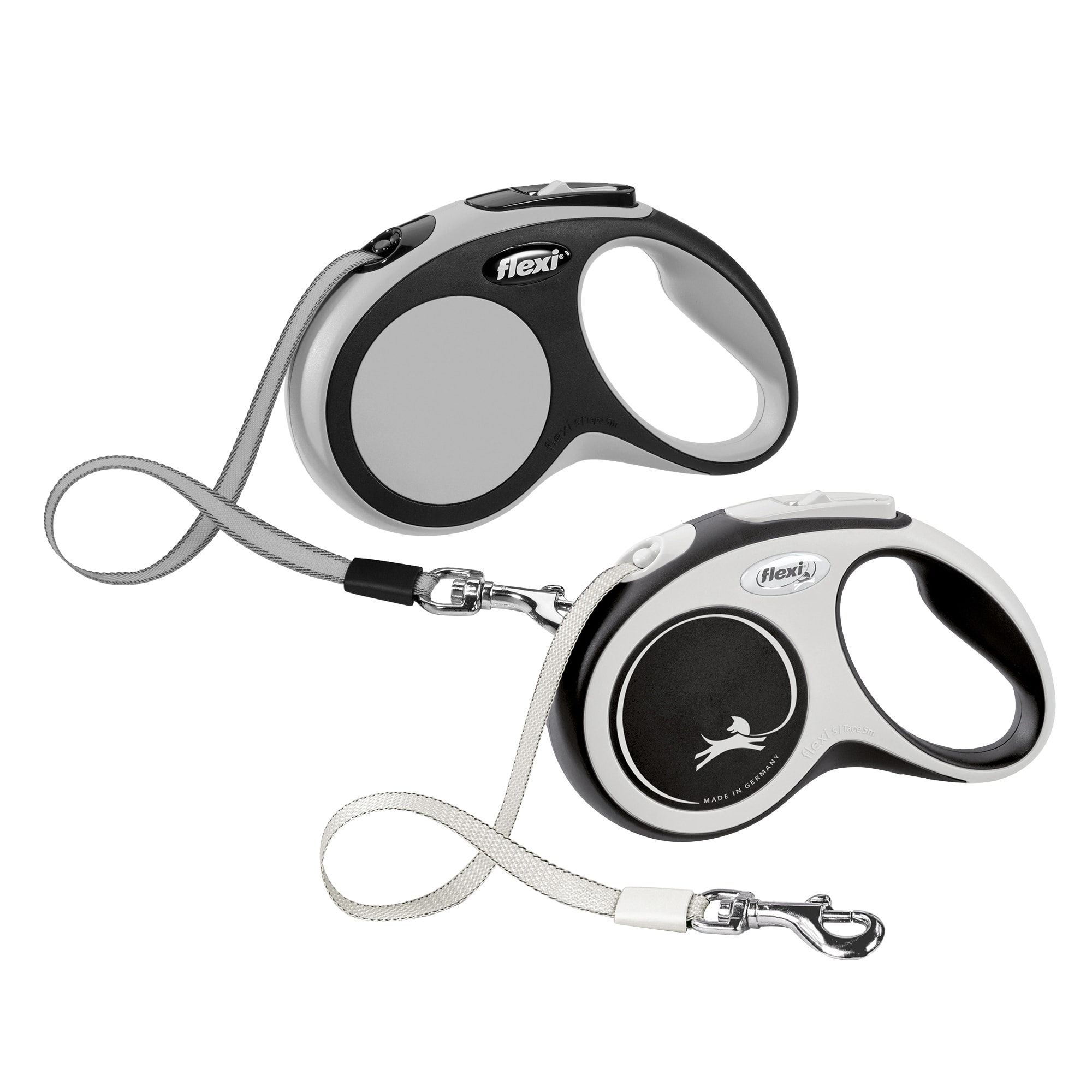 Flexi Comfort Retractable Dog Leash in Grey, Small 16' | Petco