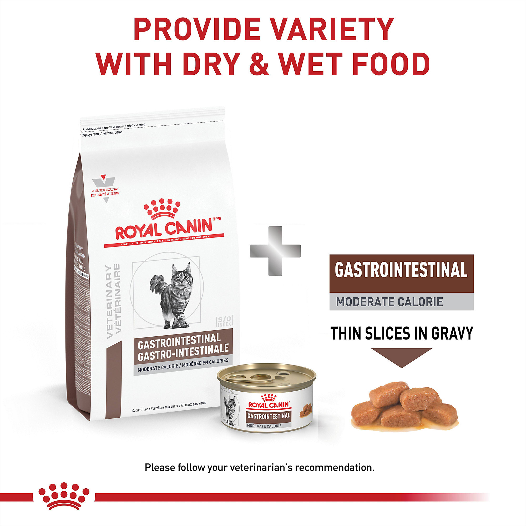 Royal Canin Vet Diet Gastrointestinal Moderate Calorie Wet Cat