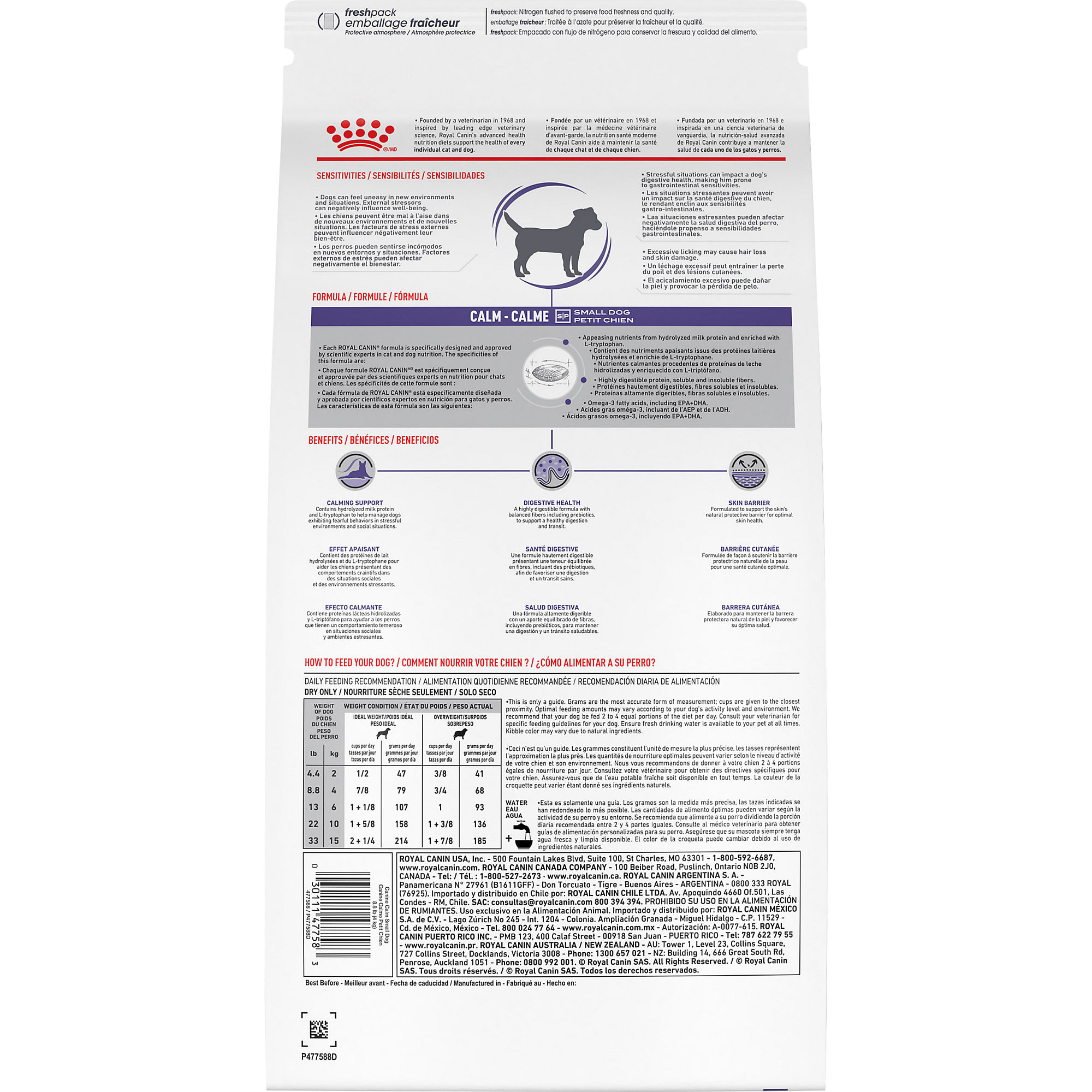 Royal Canin Veterinary Diet Health Nutrition Canine Calm Dry Dog