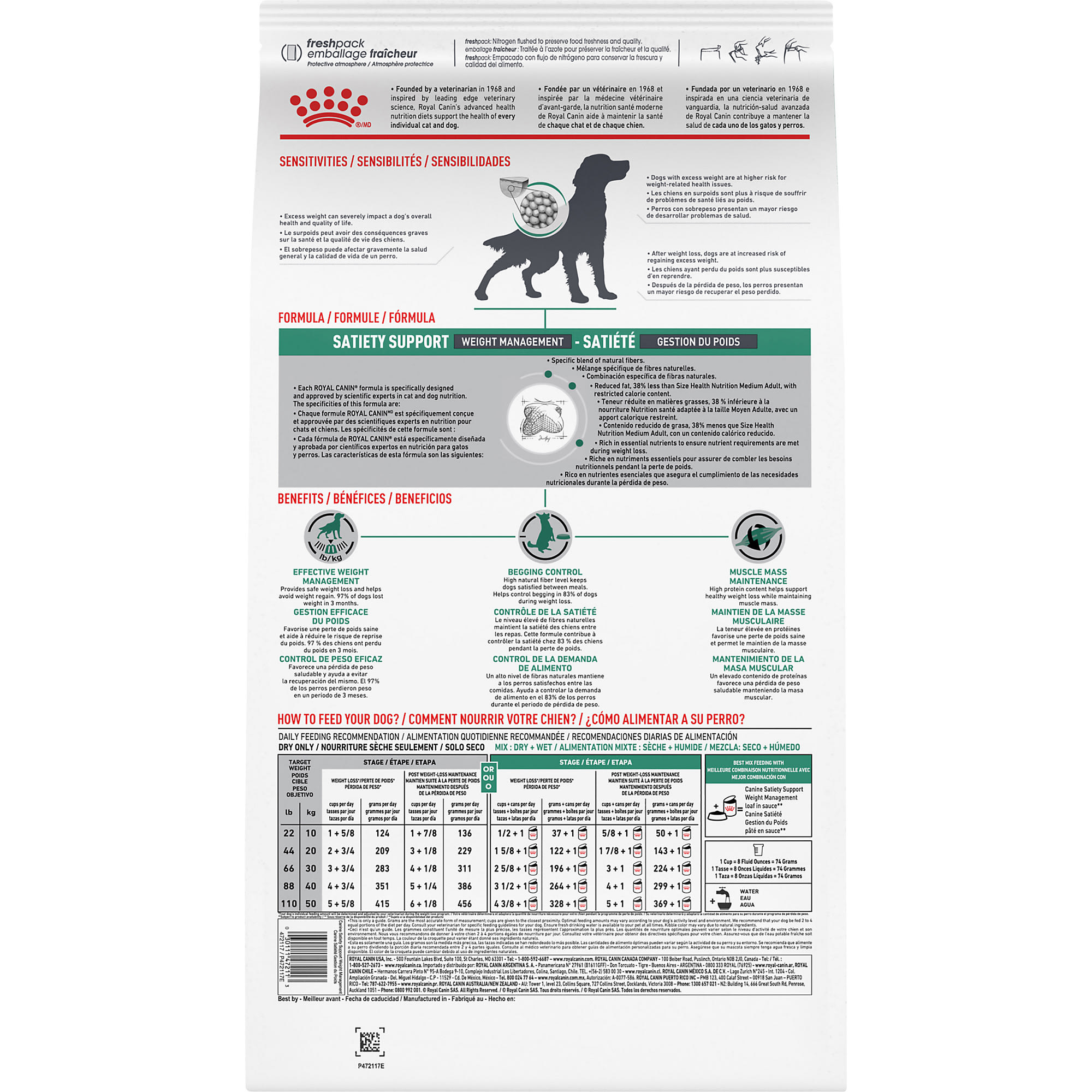 Mrx rc canine satiety support sale