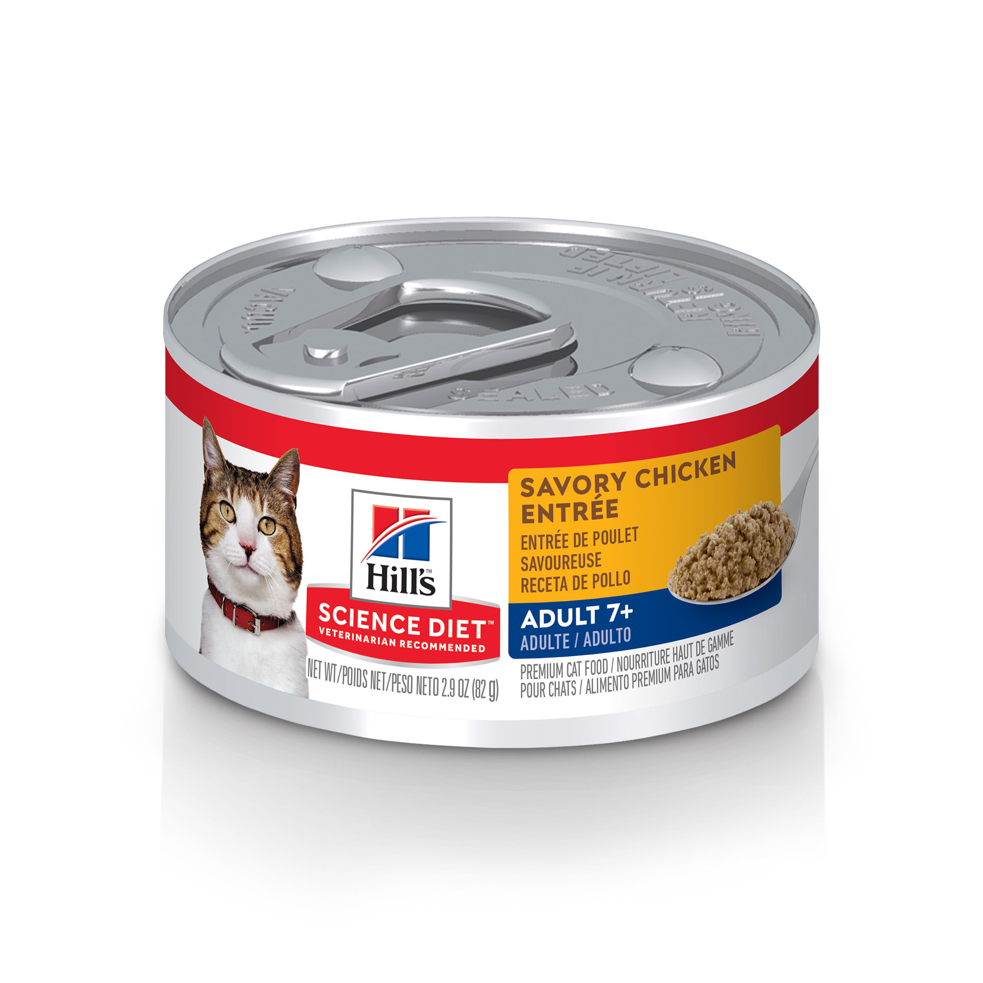 Hill's Science Diet Senior 7+ Savory Chicken Entree Canned Wet Cat Food ...