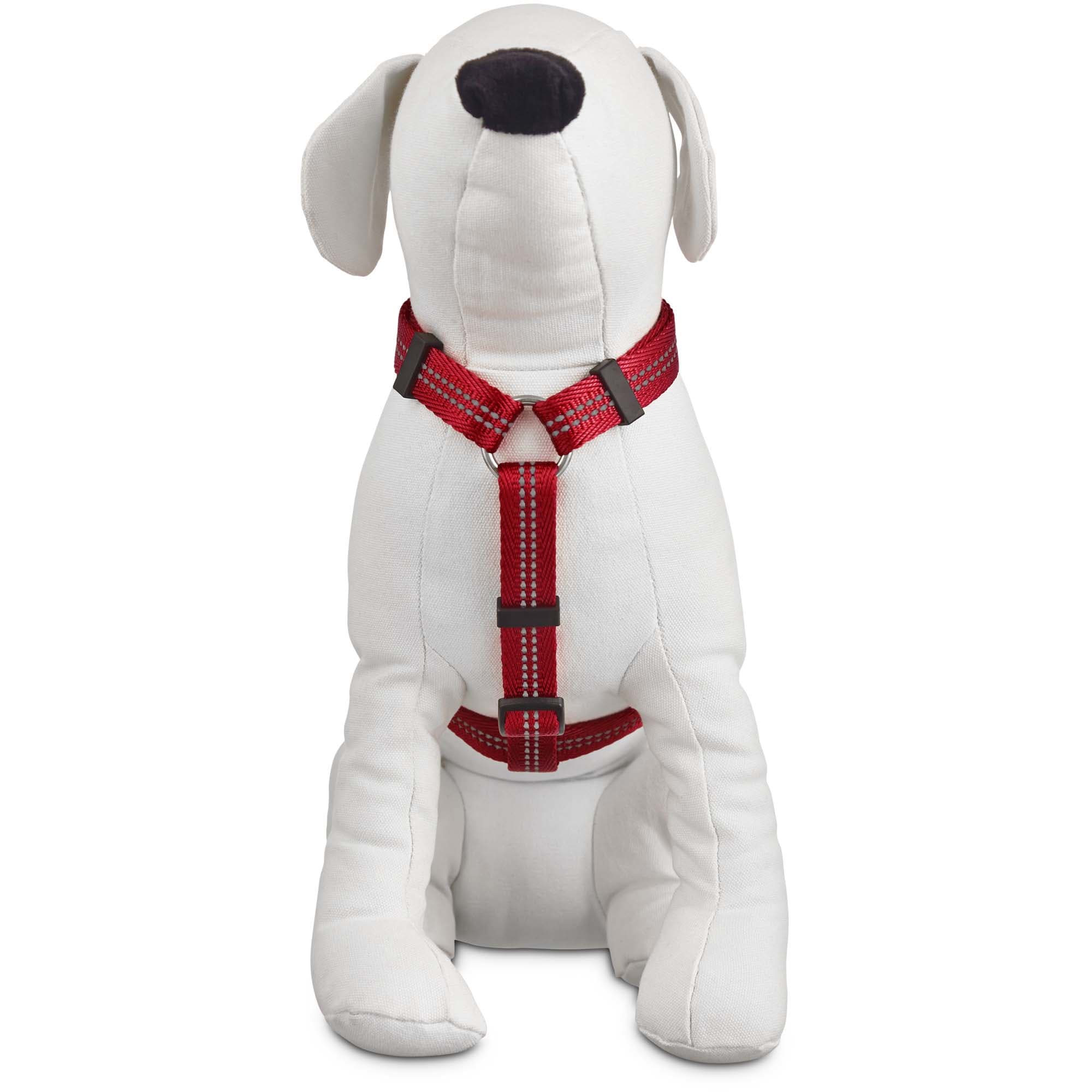 YOULY Reflective Adjustable Padded Dog Harness Red Small