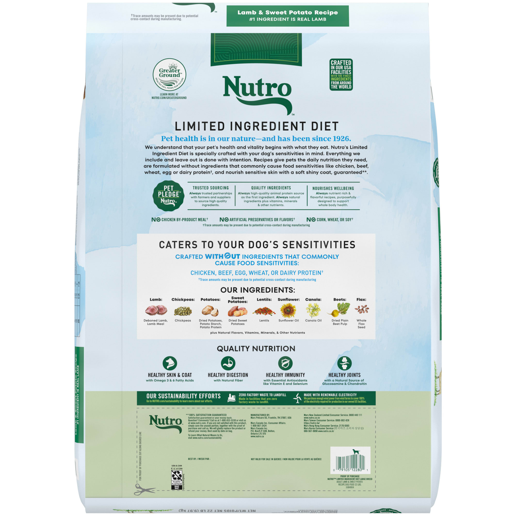 Nutro limited ingredient clearance diet