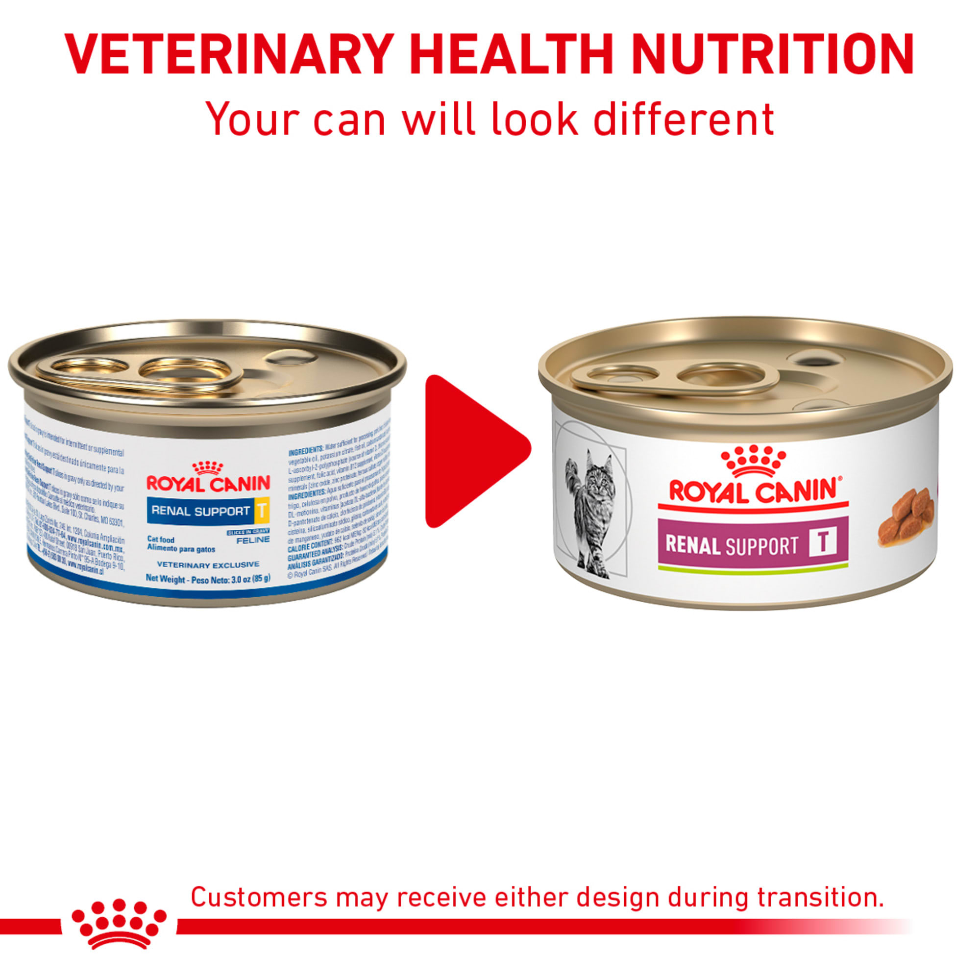 Royal Canin Veterinary Diet Renal Support T Tasty Wet Cat Food