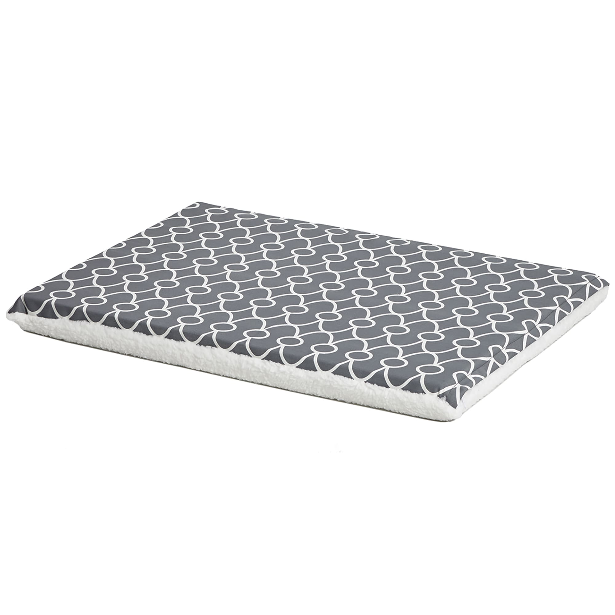 XL Reversible Microfiber Dish Drying Mat, Double Trellis, Grey, 18