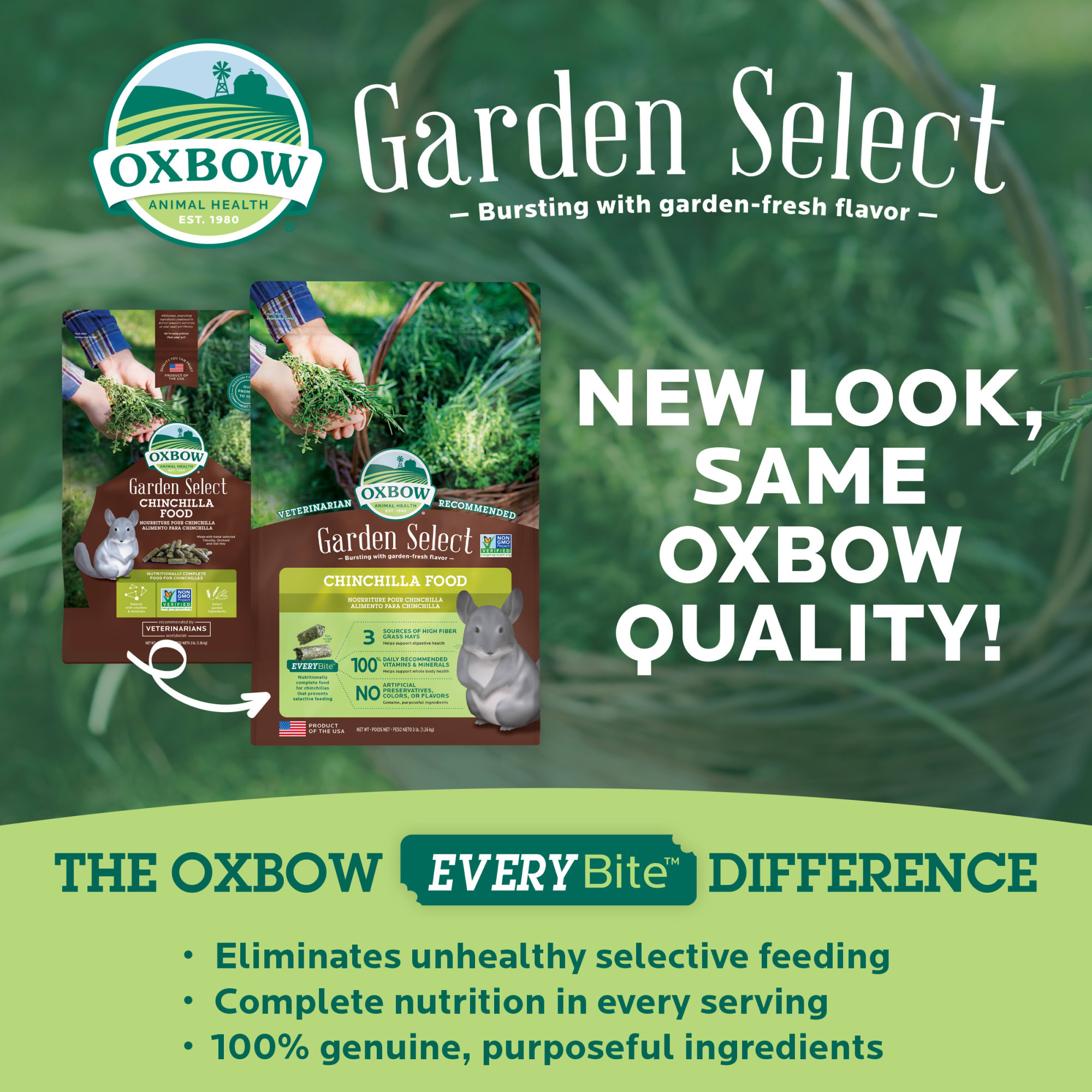 Oxbow Garden Select Fortified Food for Chinchillas 3 lbs. Petco