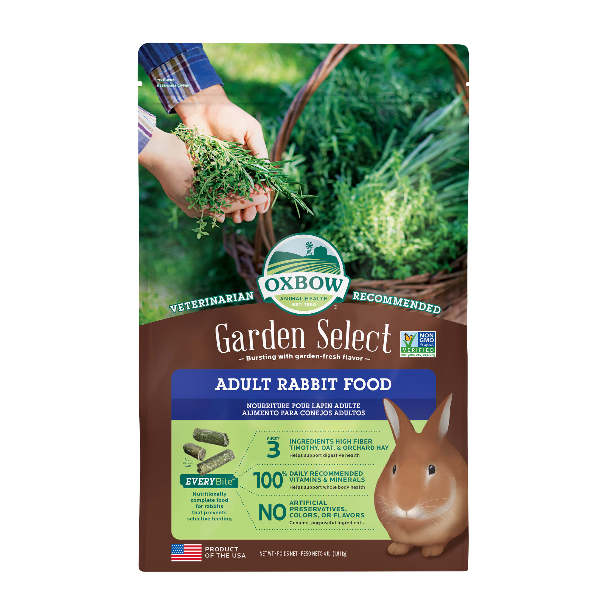 Oxbow Garden Select Fortified Food for Rabbits, lbs. Petco