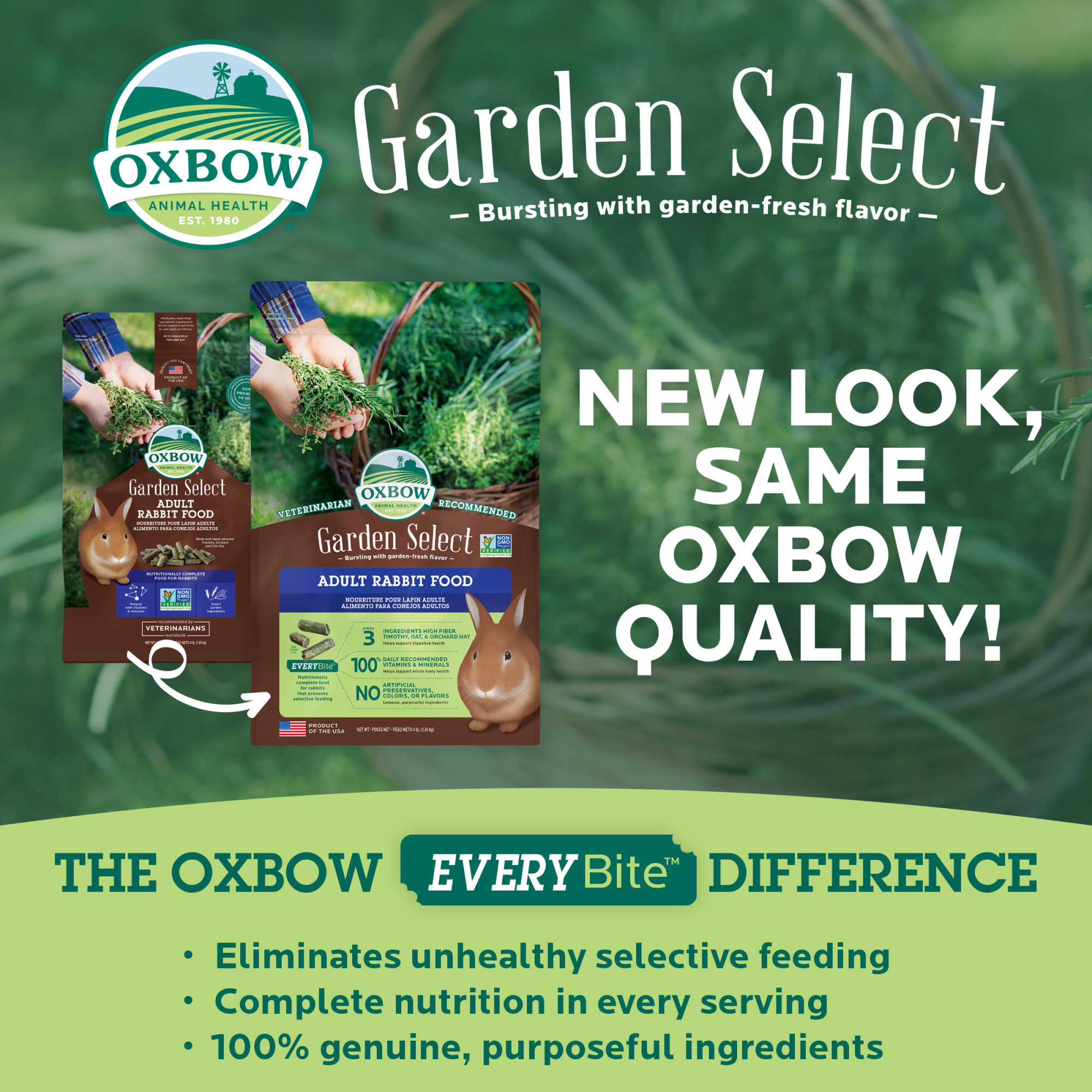 Oxbow rabbit food ingredients best sale