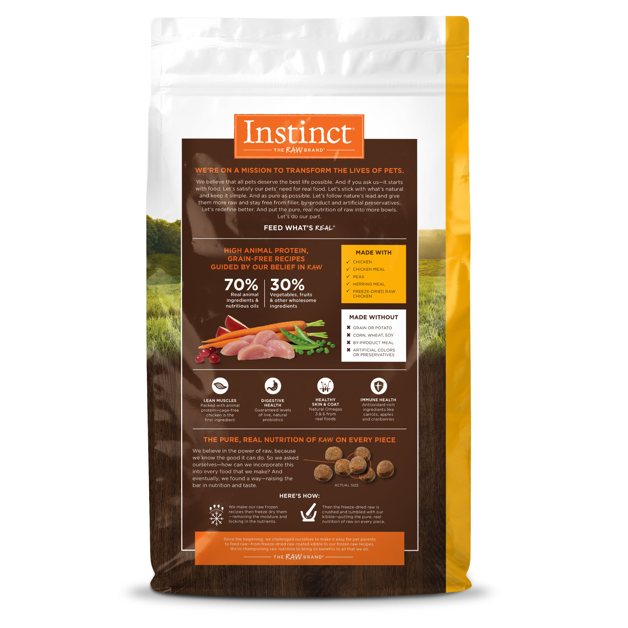 Instinct Original Grain Free Recipe with Real Chicken Dry Dog Food 4 lb