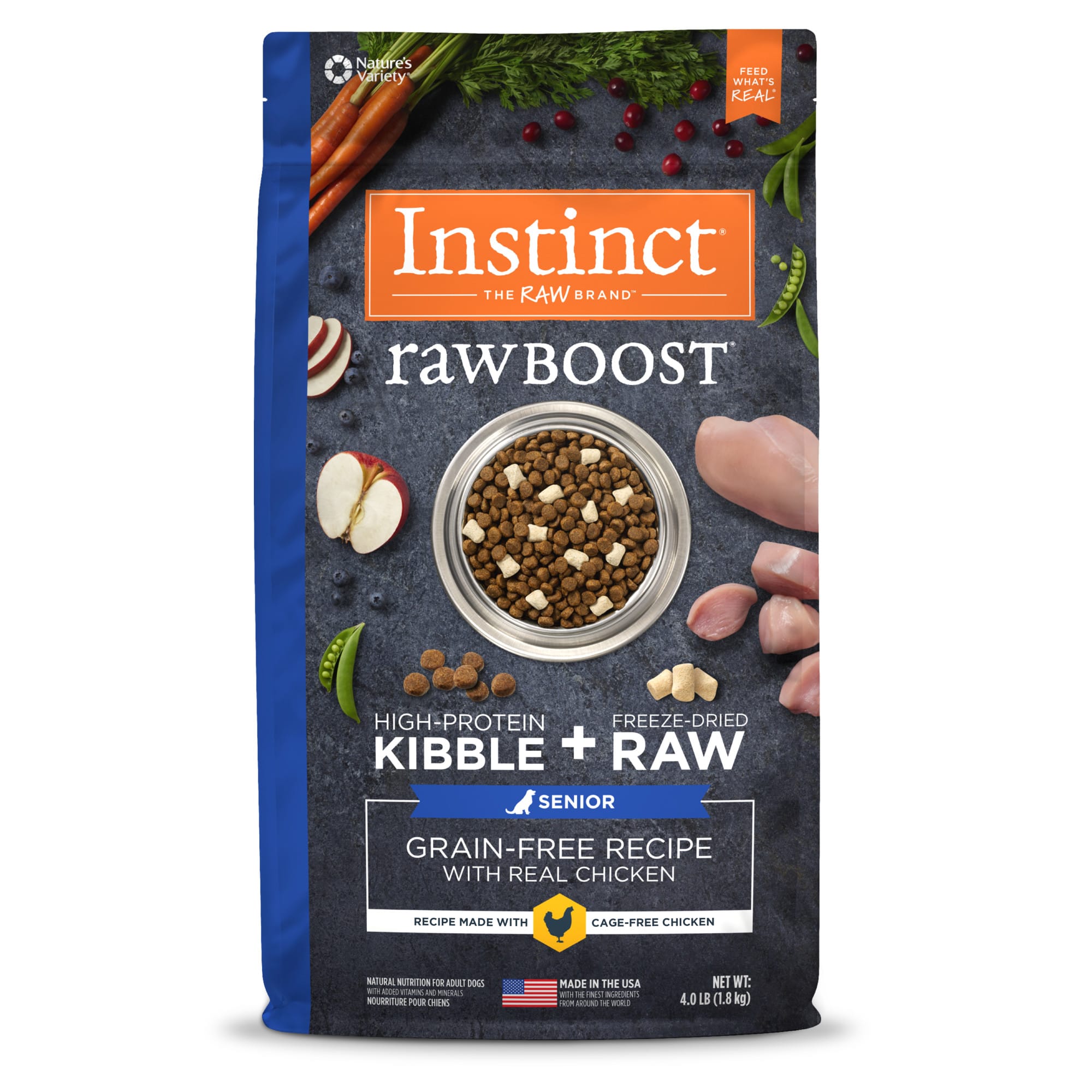 Instinct Raw Boost Senior GrainFree Recipe with Real Chicken Dry Dog