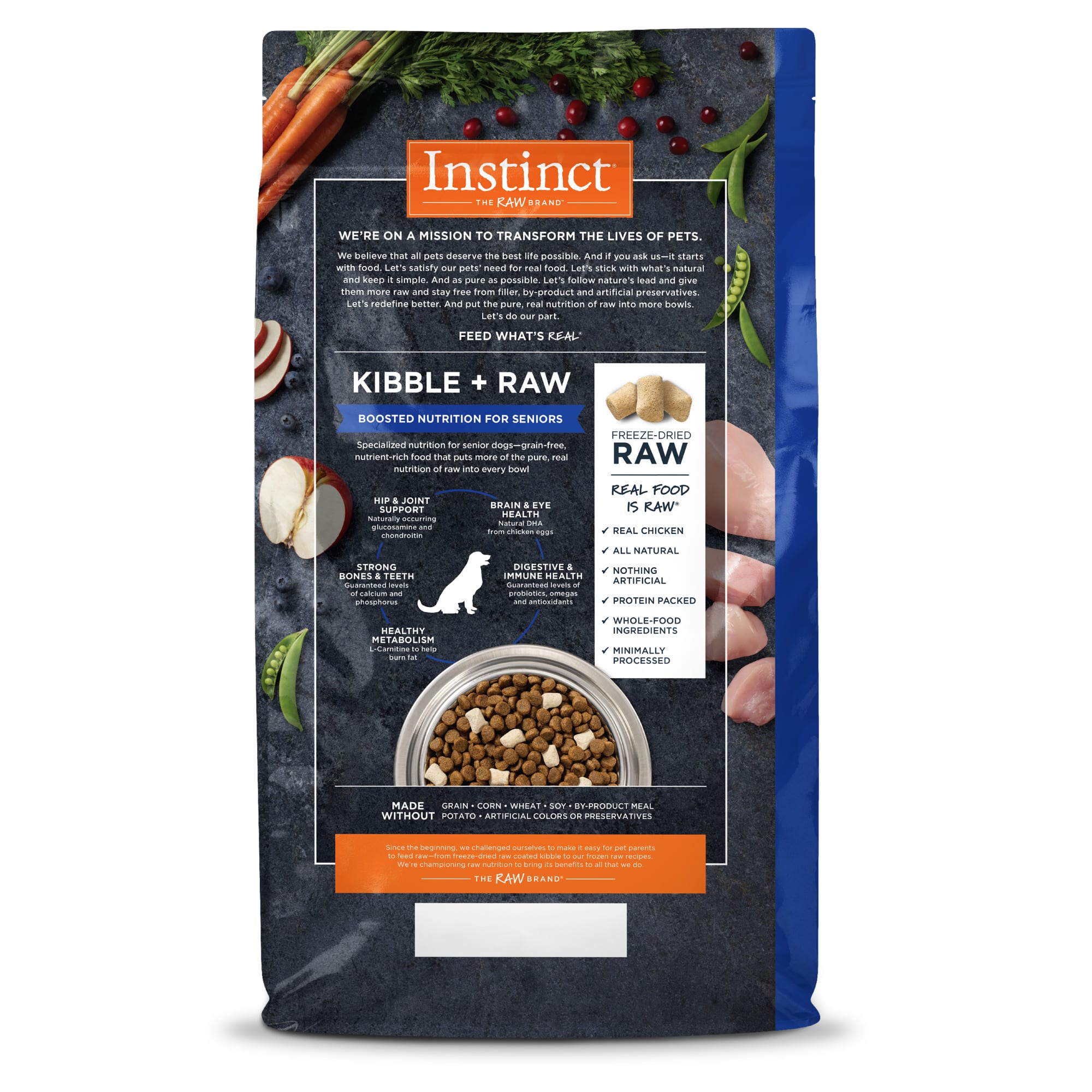 Senior raw outlet dog food