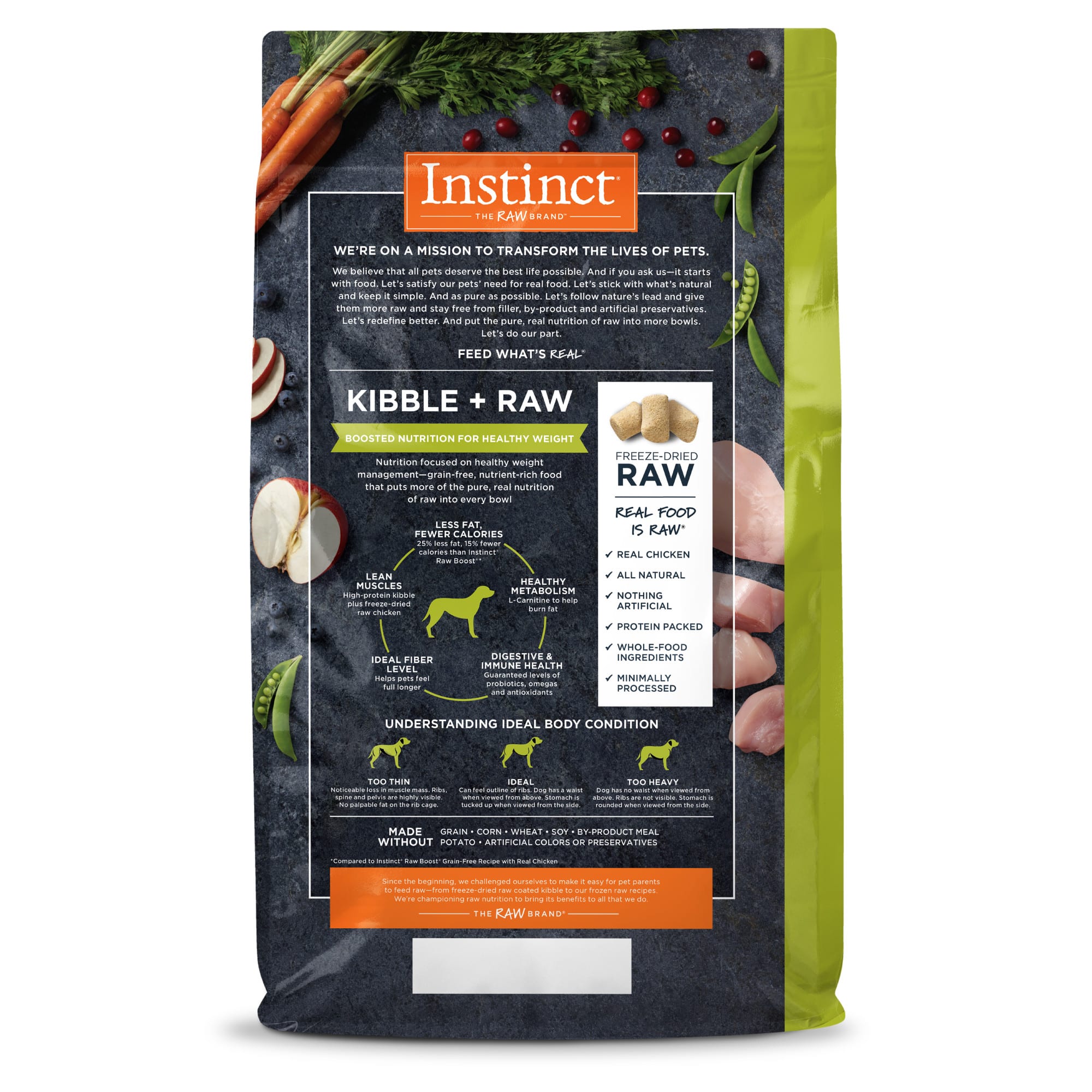 Instinct raw hot sale dog food petco