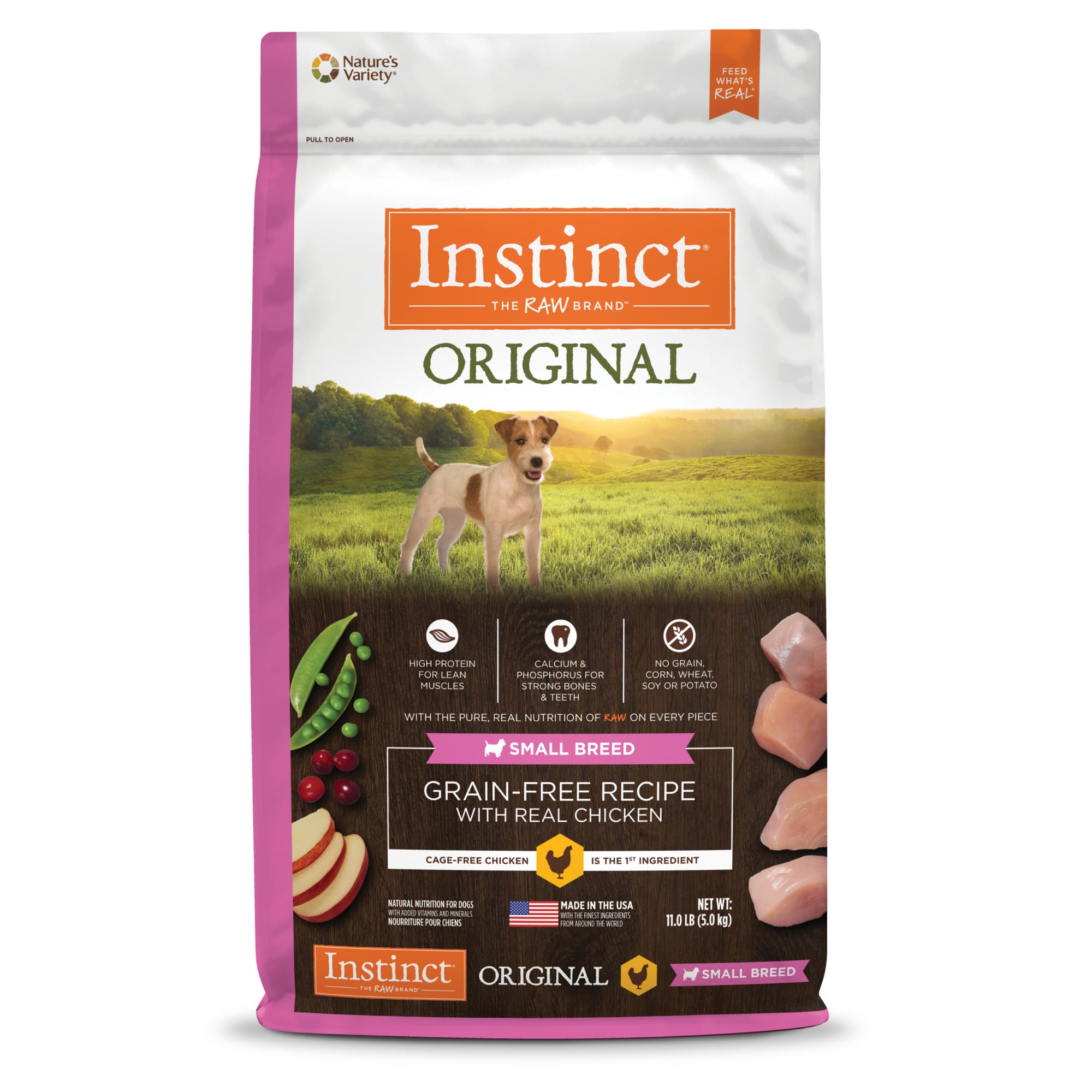 Nature's variety instinct original grain free recipe store with real chicken natural dry cat food