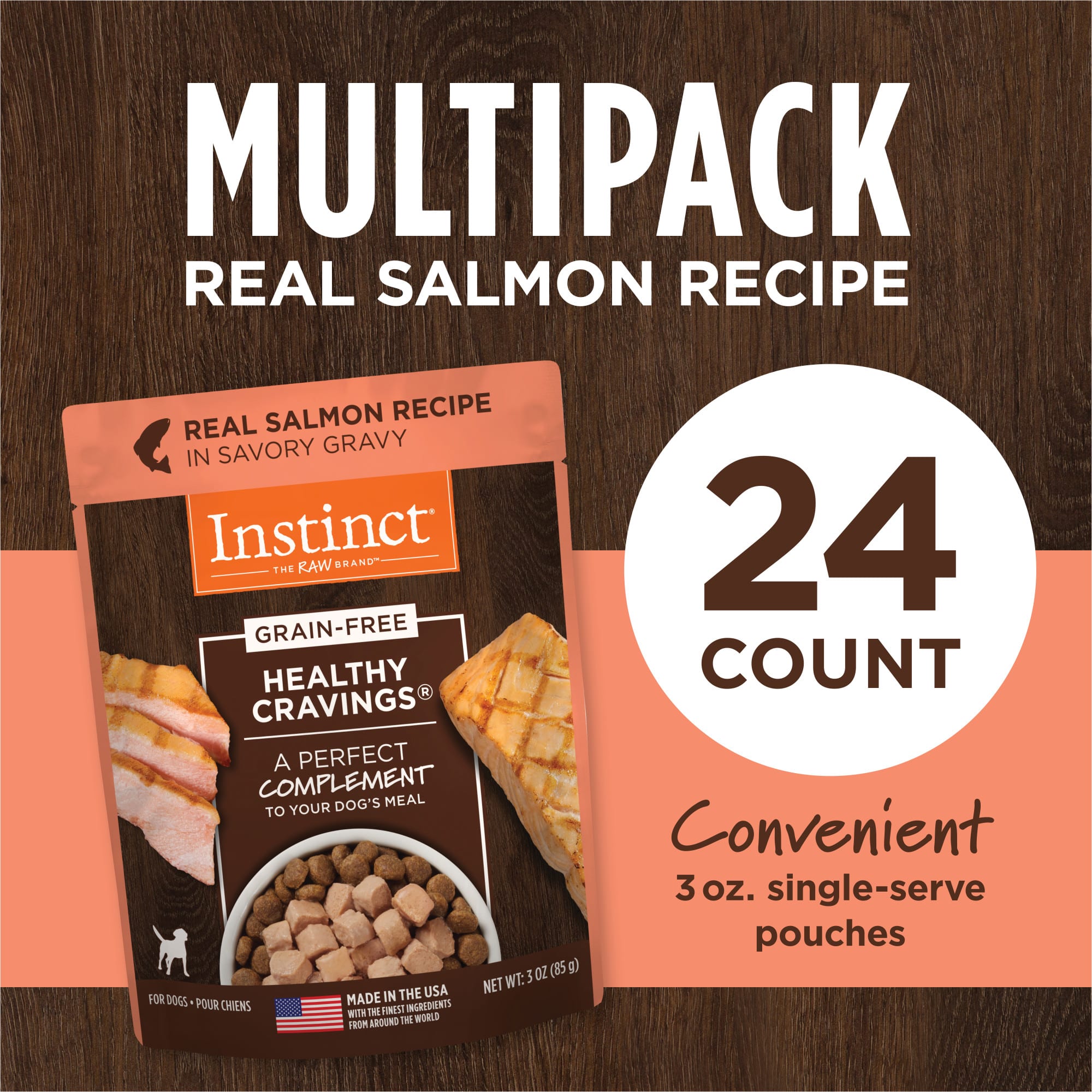 Instinct Healthy Cravings Grain Free Real Salmon Recipe Natural