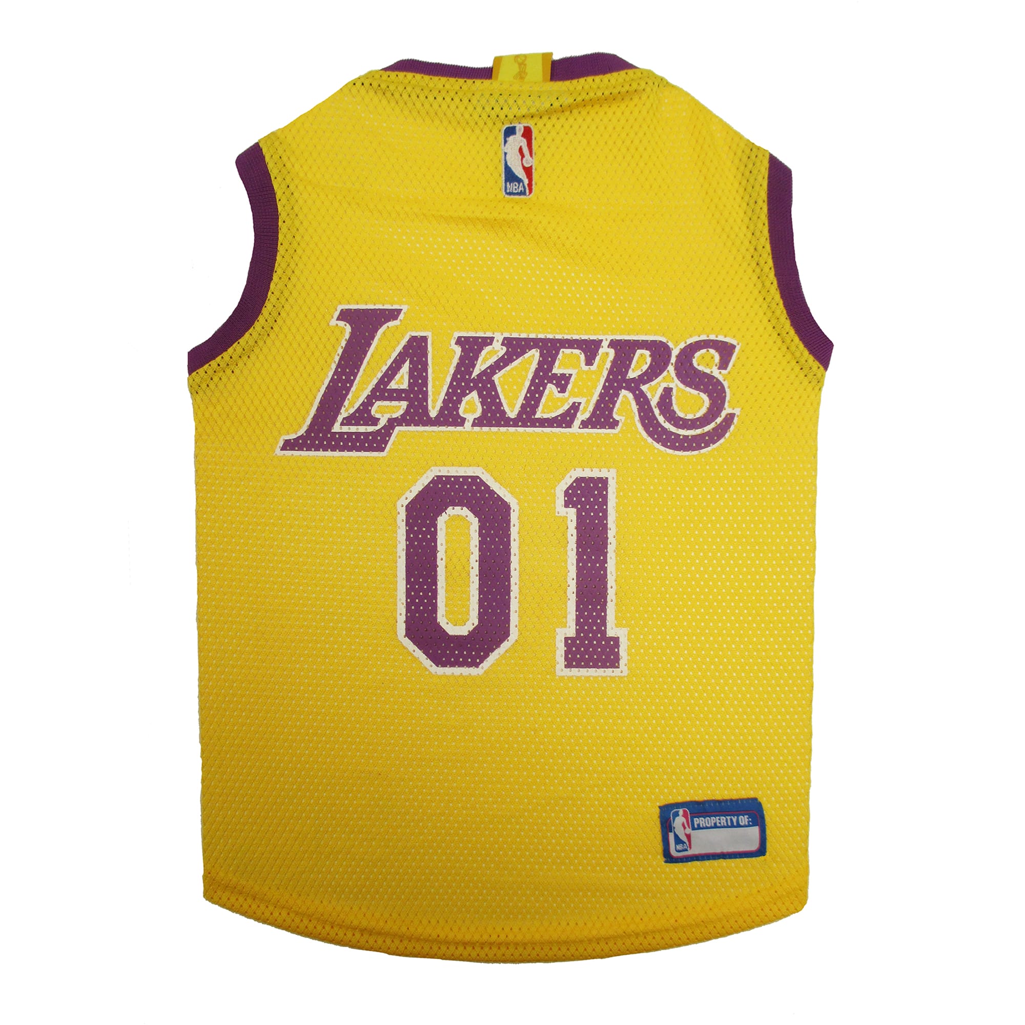 Pets First Los Angeles Lakers NBA Mesh Jersey for Dogs, X-Small