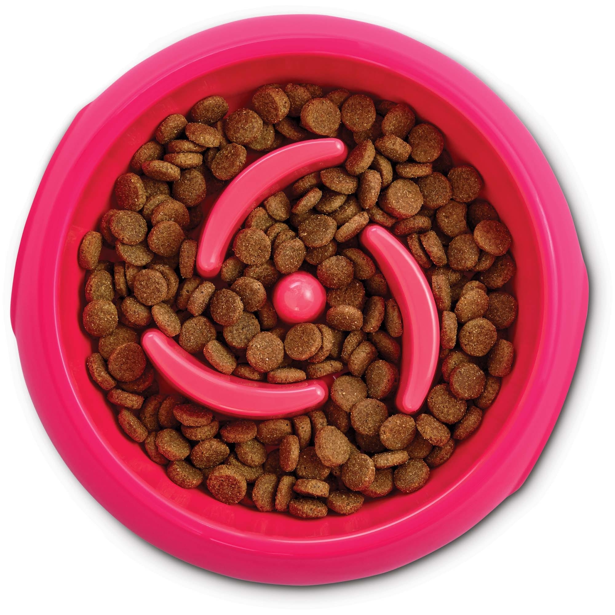 Juvale 2 Pack Interactive Spiral Dog Bowl, Slow Feeder Pet Dish, Pink And  Green : Target