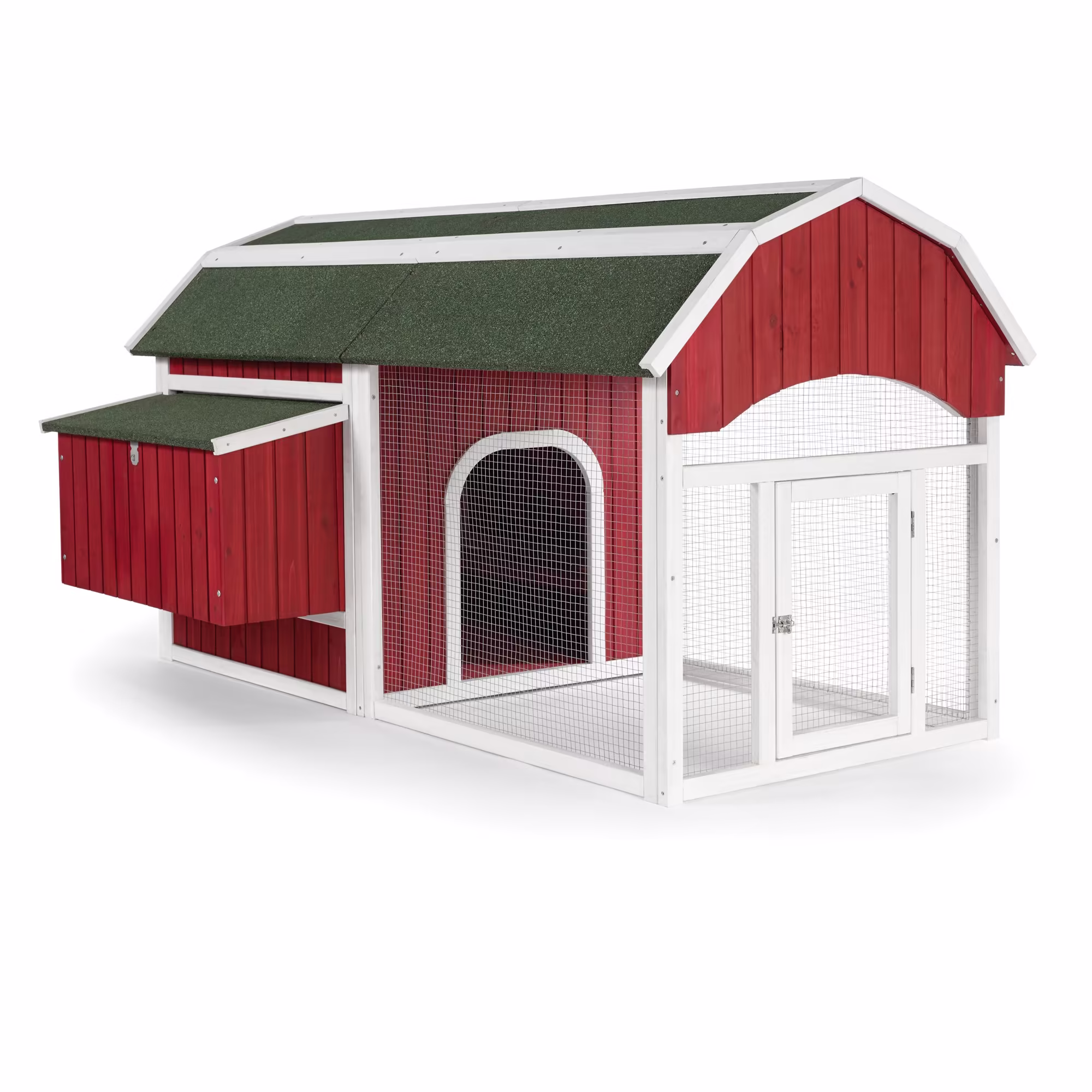 Prevue Pet Products Red Barn Chicken Coop 465, 71 " L x 45 " W x 39 " H
