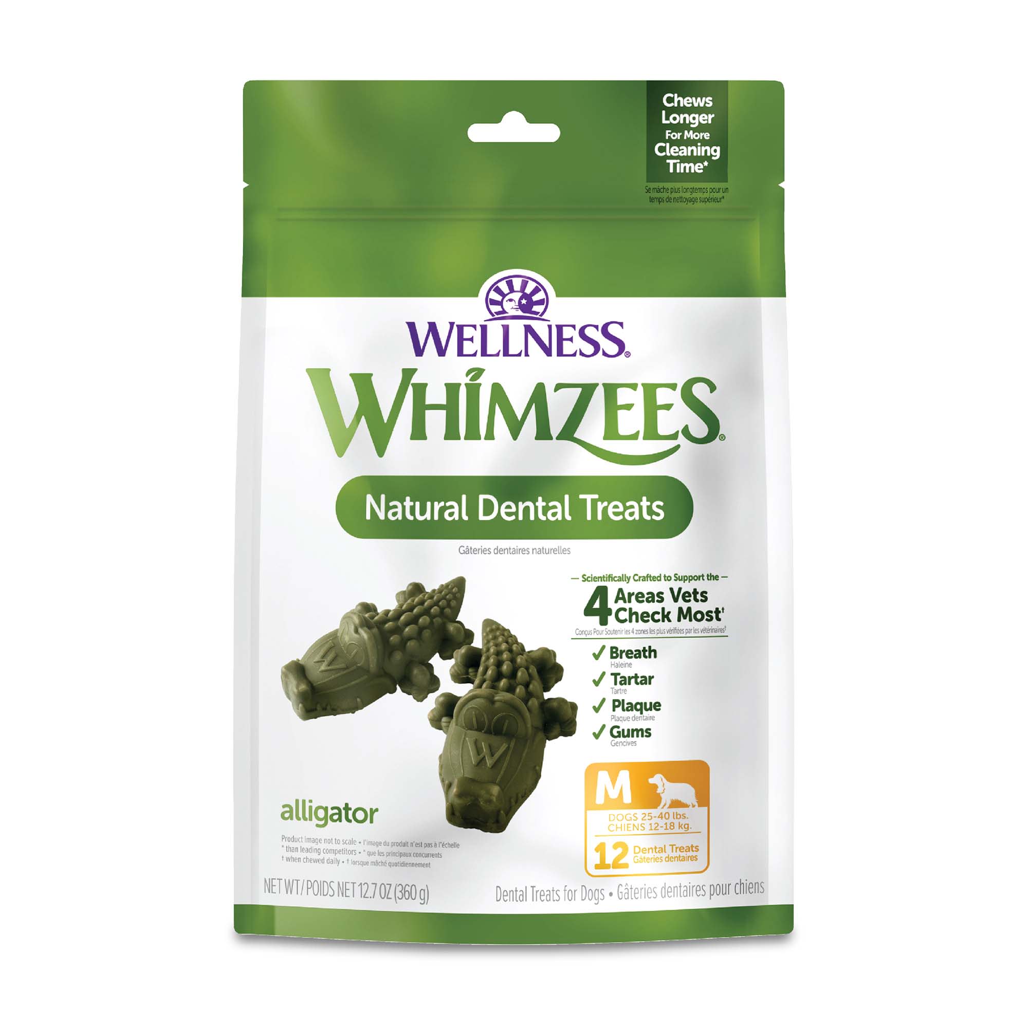 Whimzees Alligator Dental Chews for Dogs Grain Free Natural from Petco