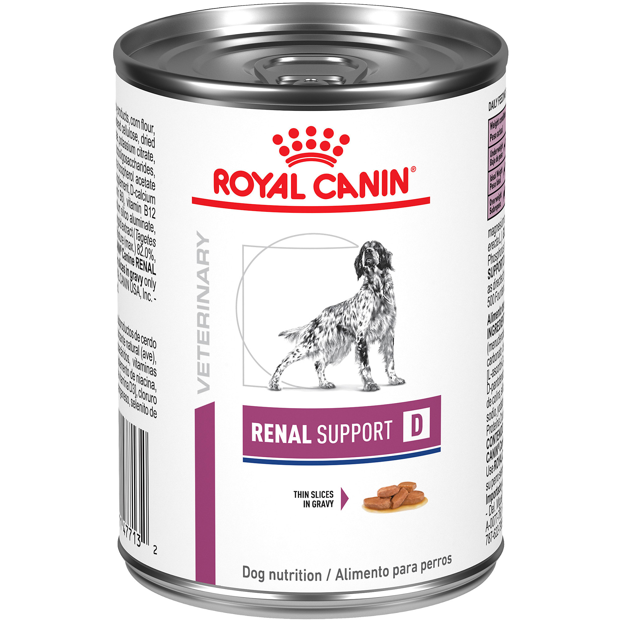 Gedeeltelijk ijs Ik zie je morgen Royal Canin Veterinary Diet Renal Support D Thin Slices in Gravy Canned Wet  Dog Food, 13 oz., Case of 24 | Petco