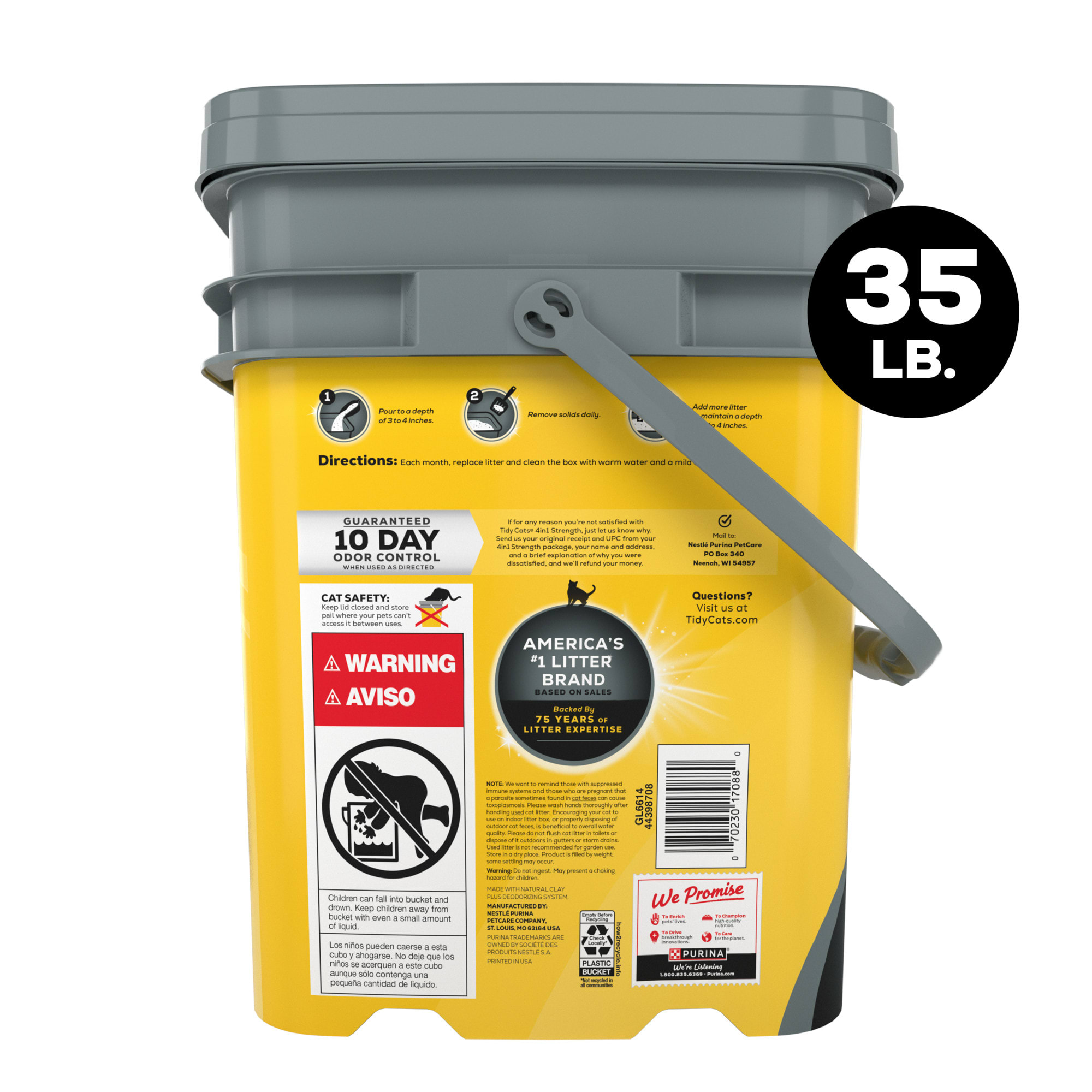 Tidy Cats Scented 4-in-1 Strength Clumping Cat Litter, 35 Petco