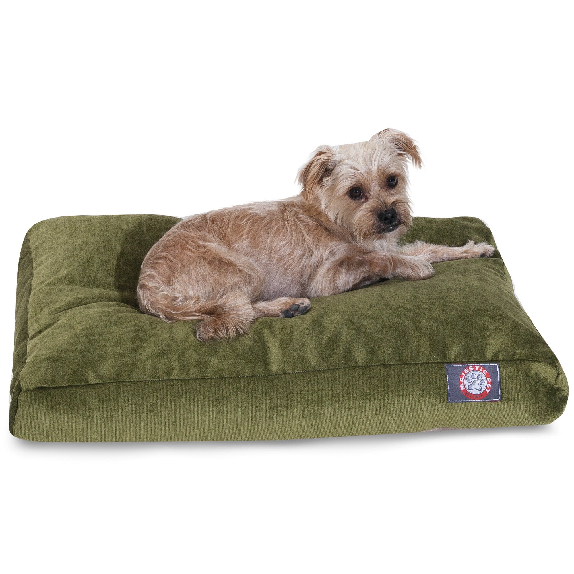 Majestic Pet Fern Villa Shredded Memory Foam Rectangle Dog Bed, 27" L x