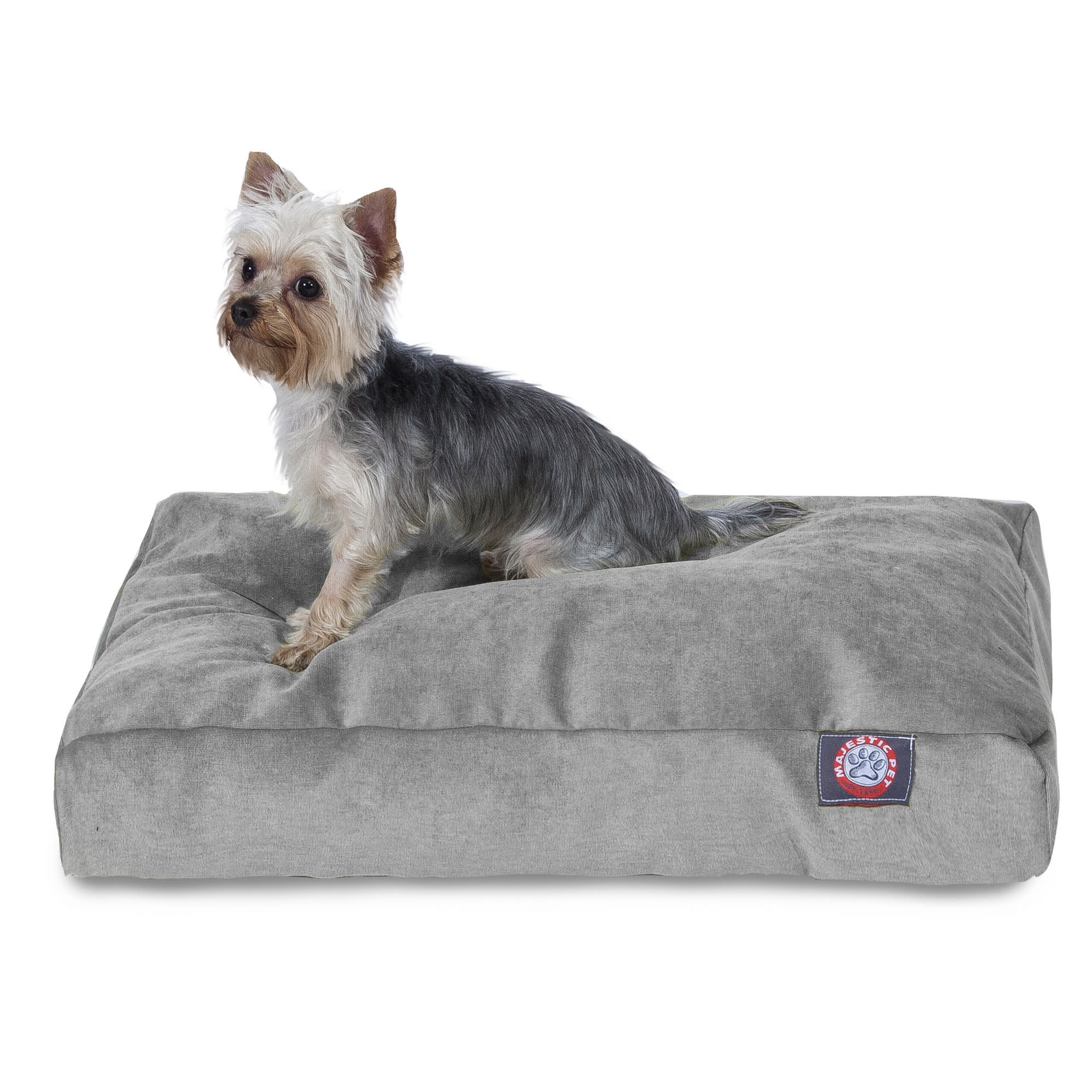 Majestic Pet Vintage Villa Collection Rectangle Pet Bed, 36 L x 29 W, Medium, Gray