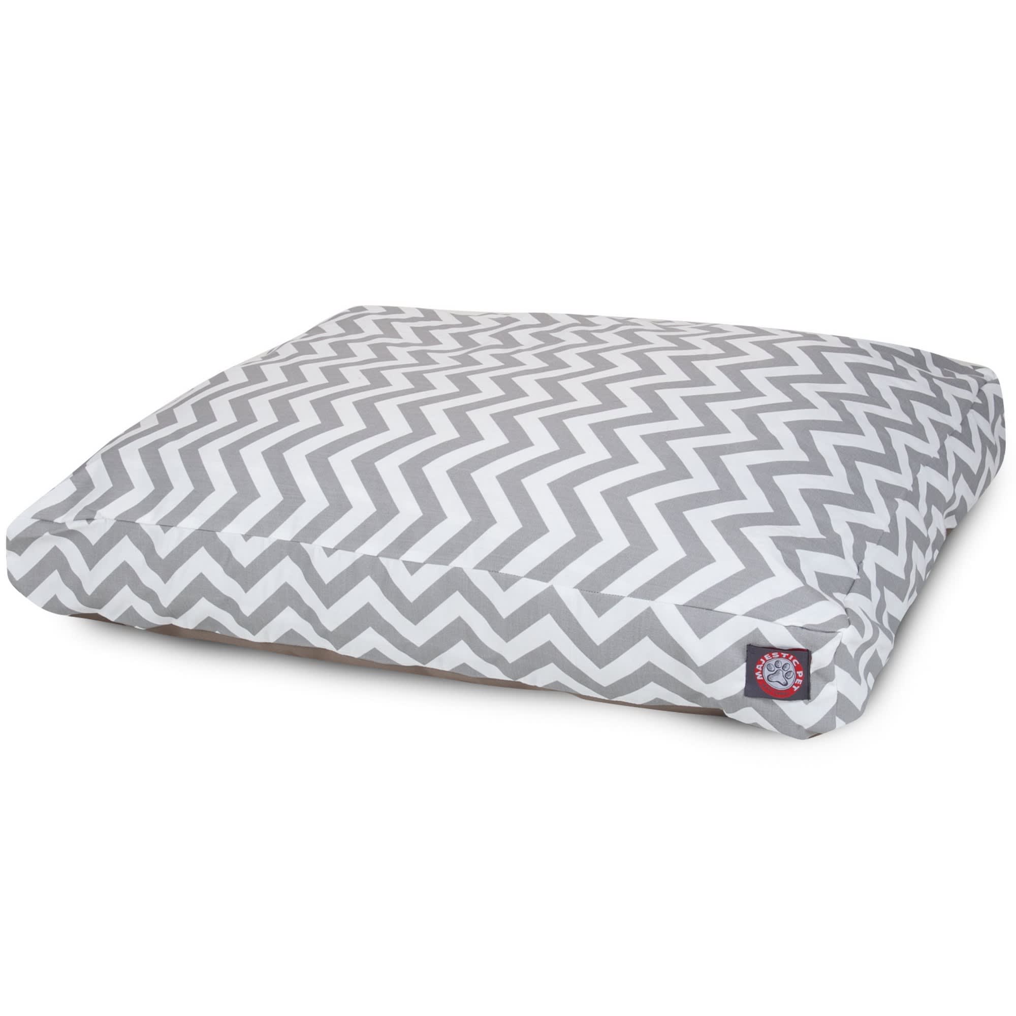 2709056 Majestic Pet Gray Chevron Rectangle Pet Bed, 44 L  sku 2709056