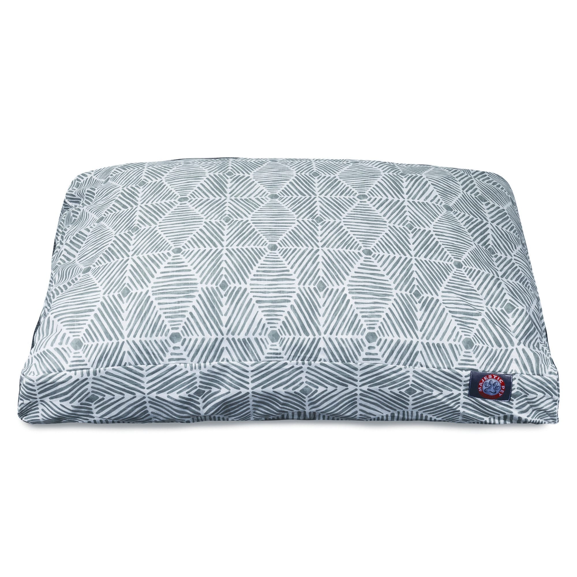 Majestic Pet Gray Charlie Shredded Memory Foam Rectangle Dog Bed, 27 L x 20 W, Small
