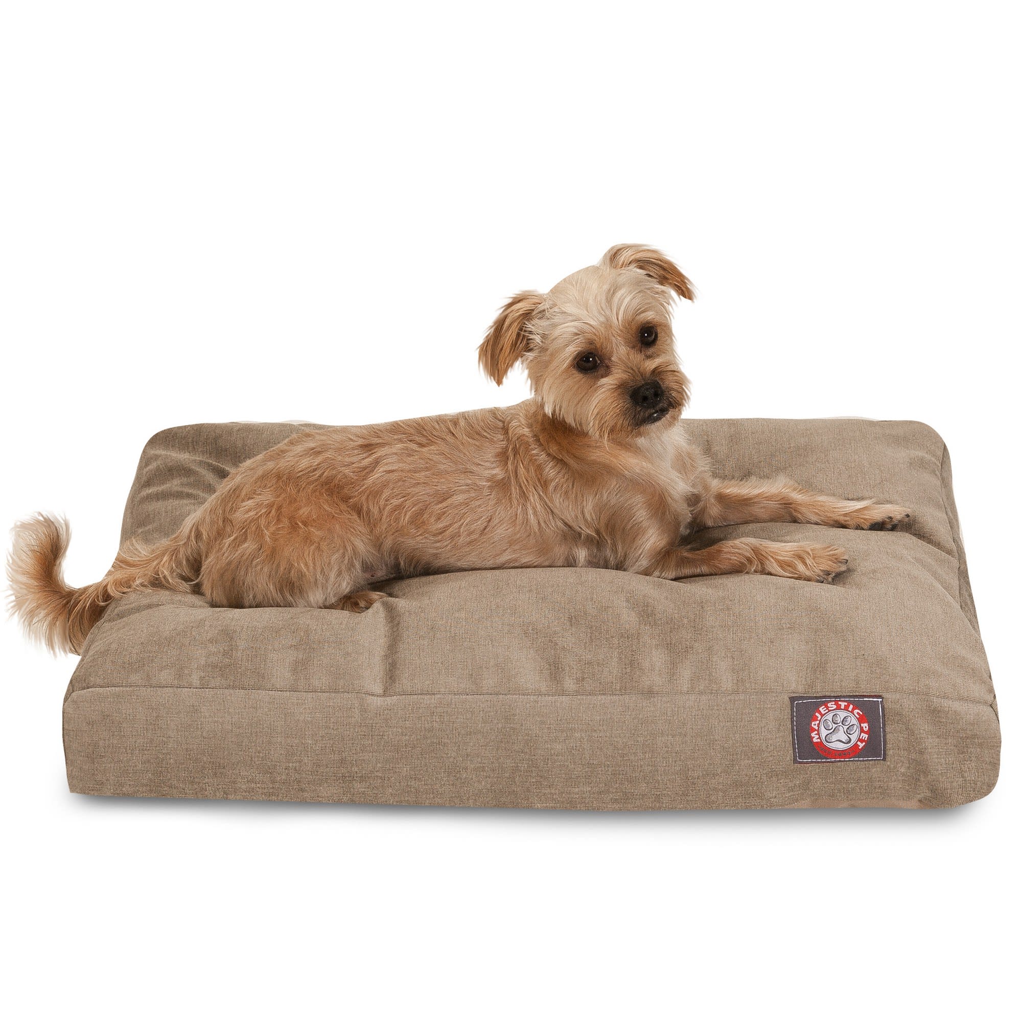 Majestic Pet Pearl Villa Collection Rectangle Pet Bed, 36 L x 29 W, Medium, White