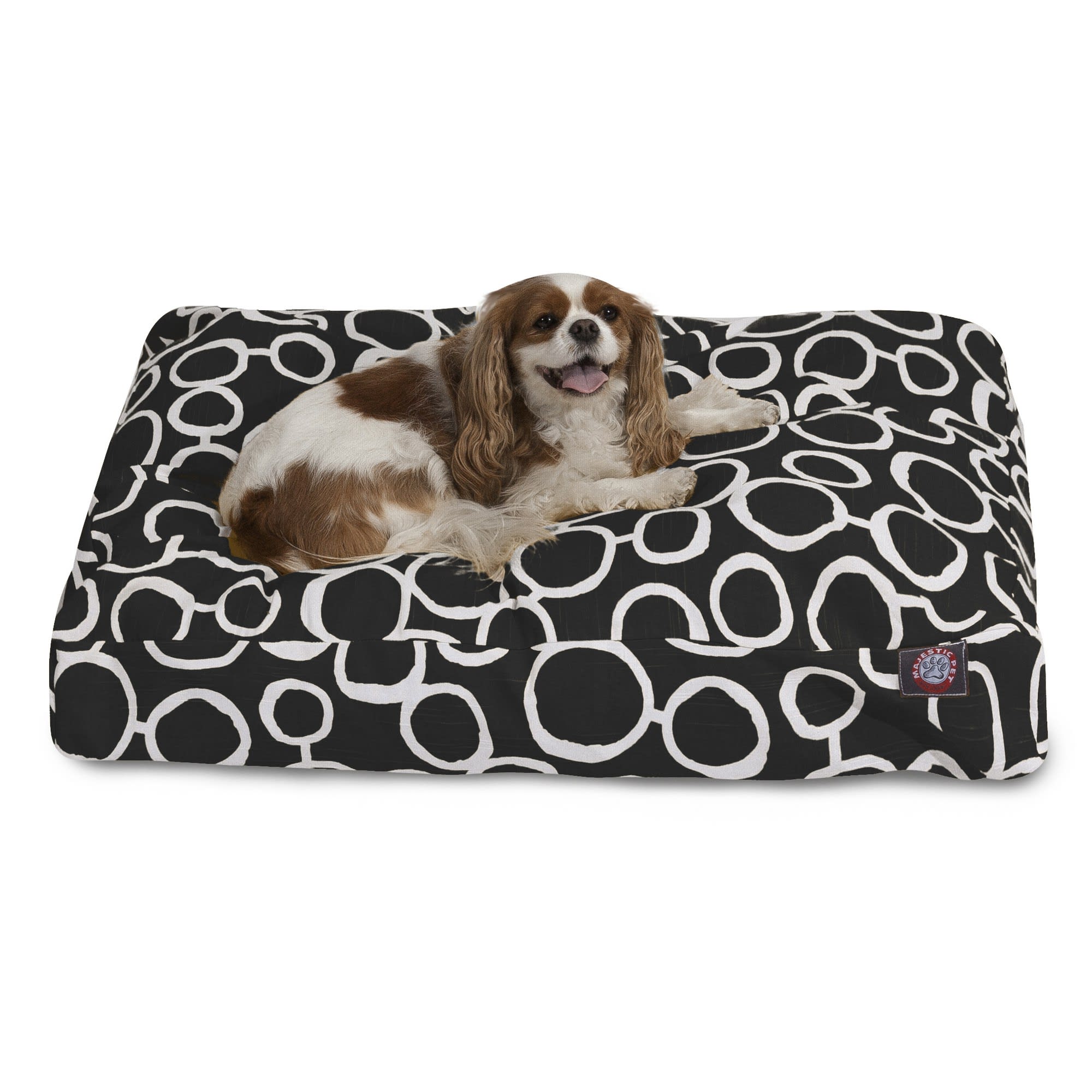 Majestic Pet Fusion Black Rectangle Pet Bed, 27 L x 20 W, Small