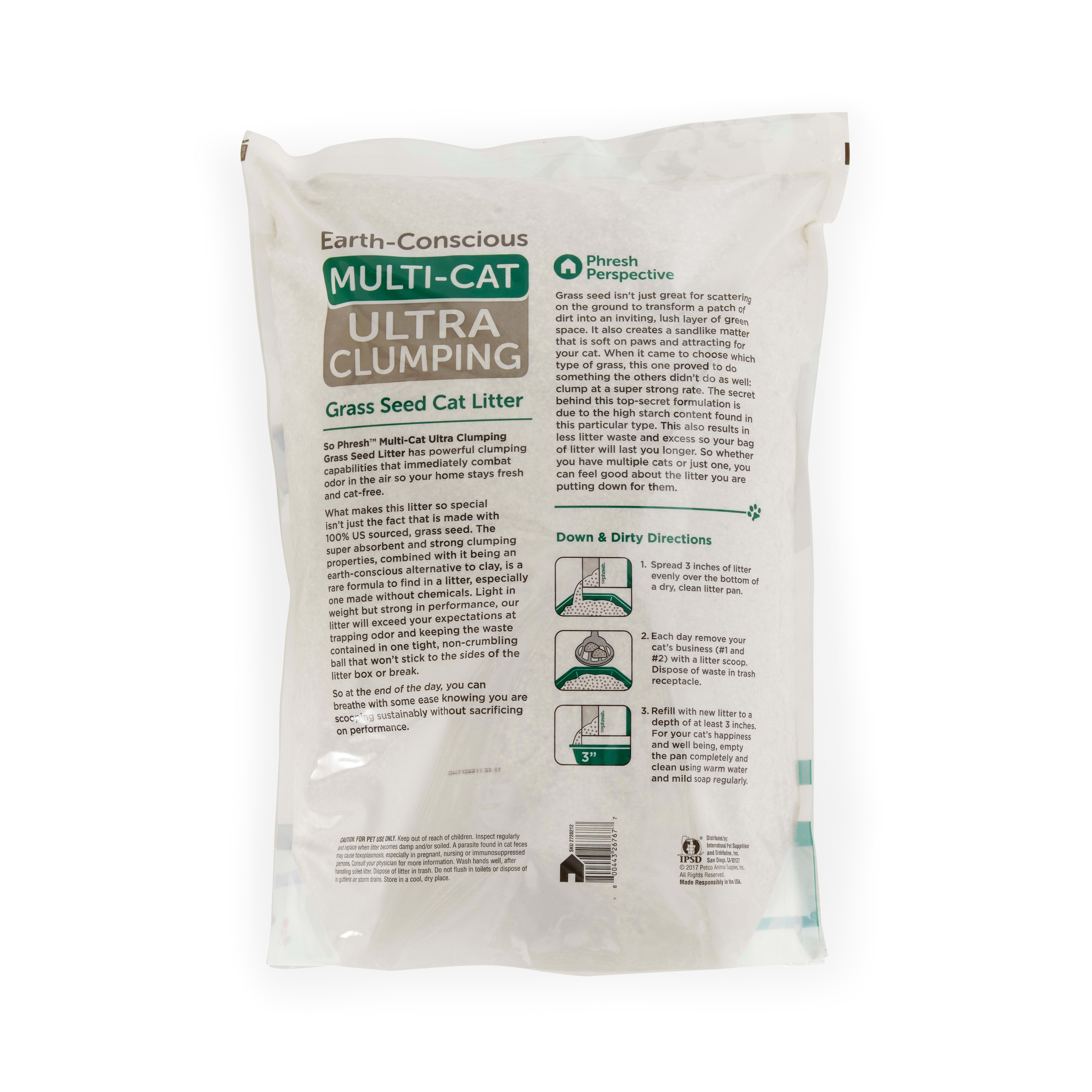 So Phresh Extreme Clumping Scented Grass Seed Cat Litter, 20 lbs - Main Image