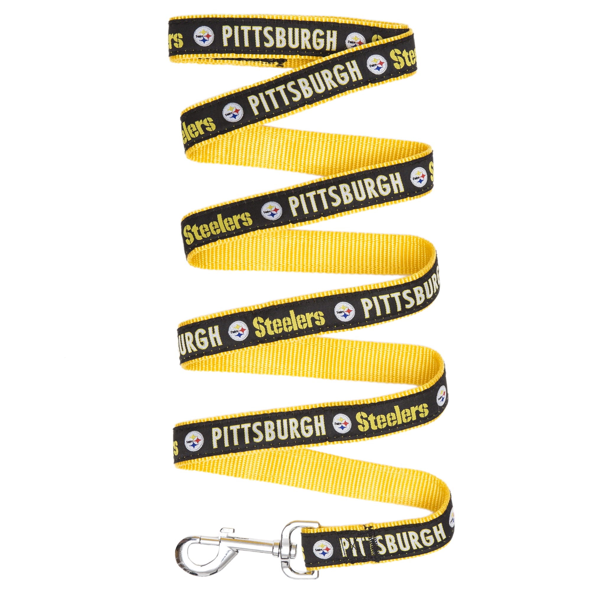 Pets First Pittsburgh Steelers Pet Leash Large