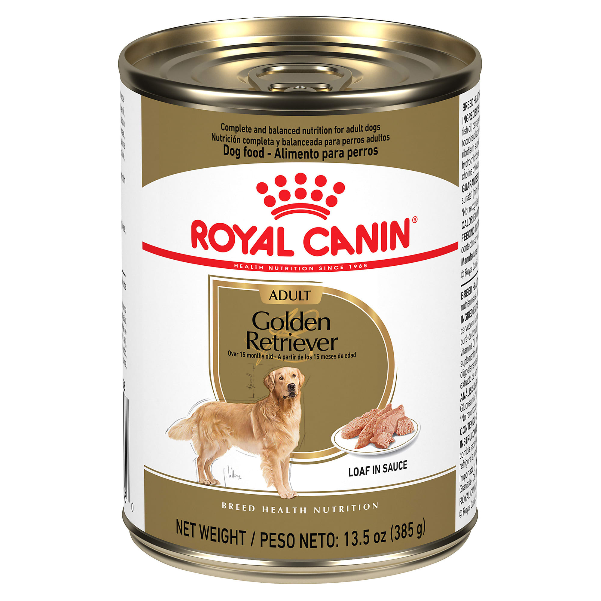 Royal Canin Breed Health Nutrition Golden Retriever Loaf In Sauce Wet Dog Food 13 5 Oz Case Of 12 Petco