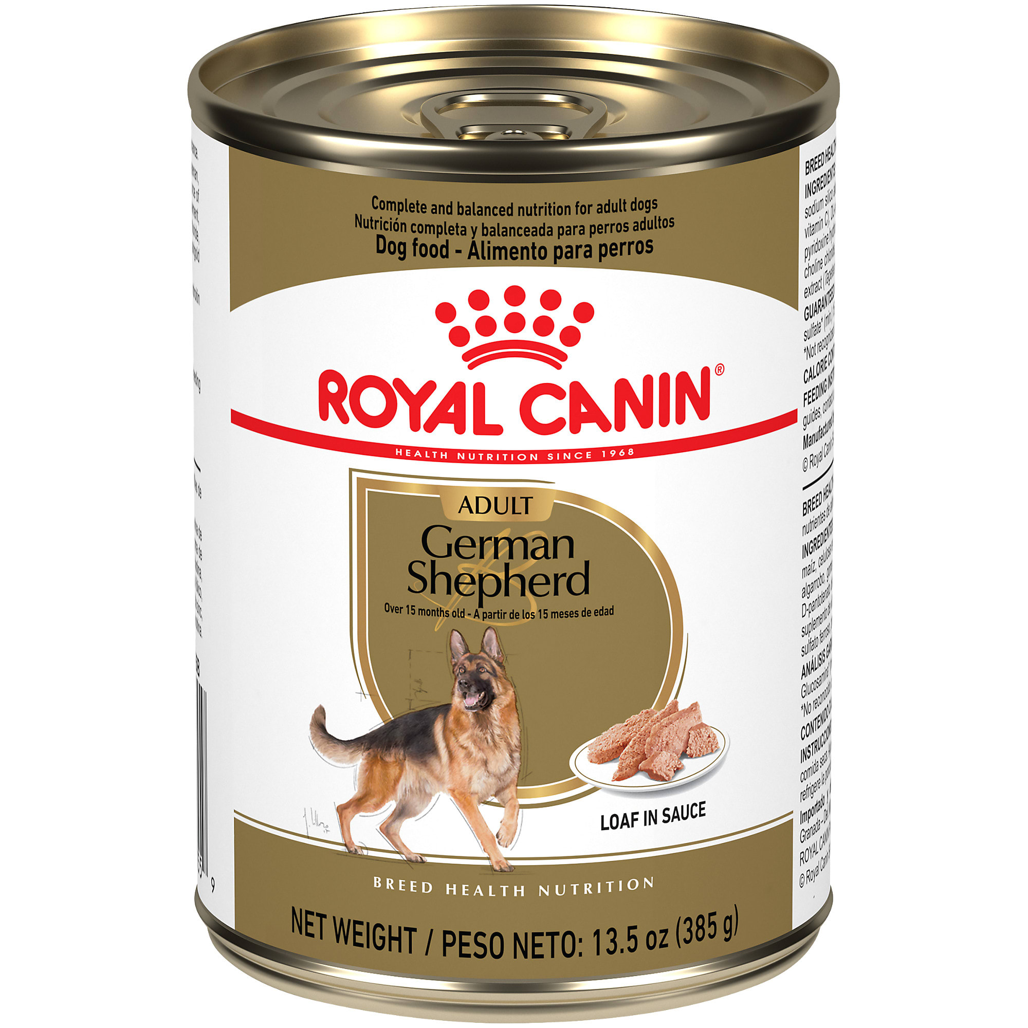 Royal Canin Breed Health Nutrition German Shepherd Loaf In Sauce Wet Dog Food 13.5 oz. Case of 12