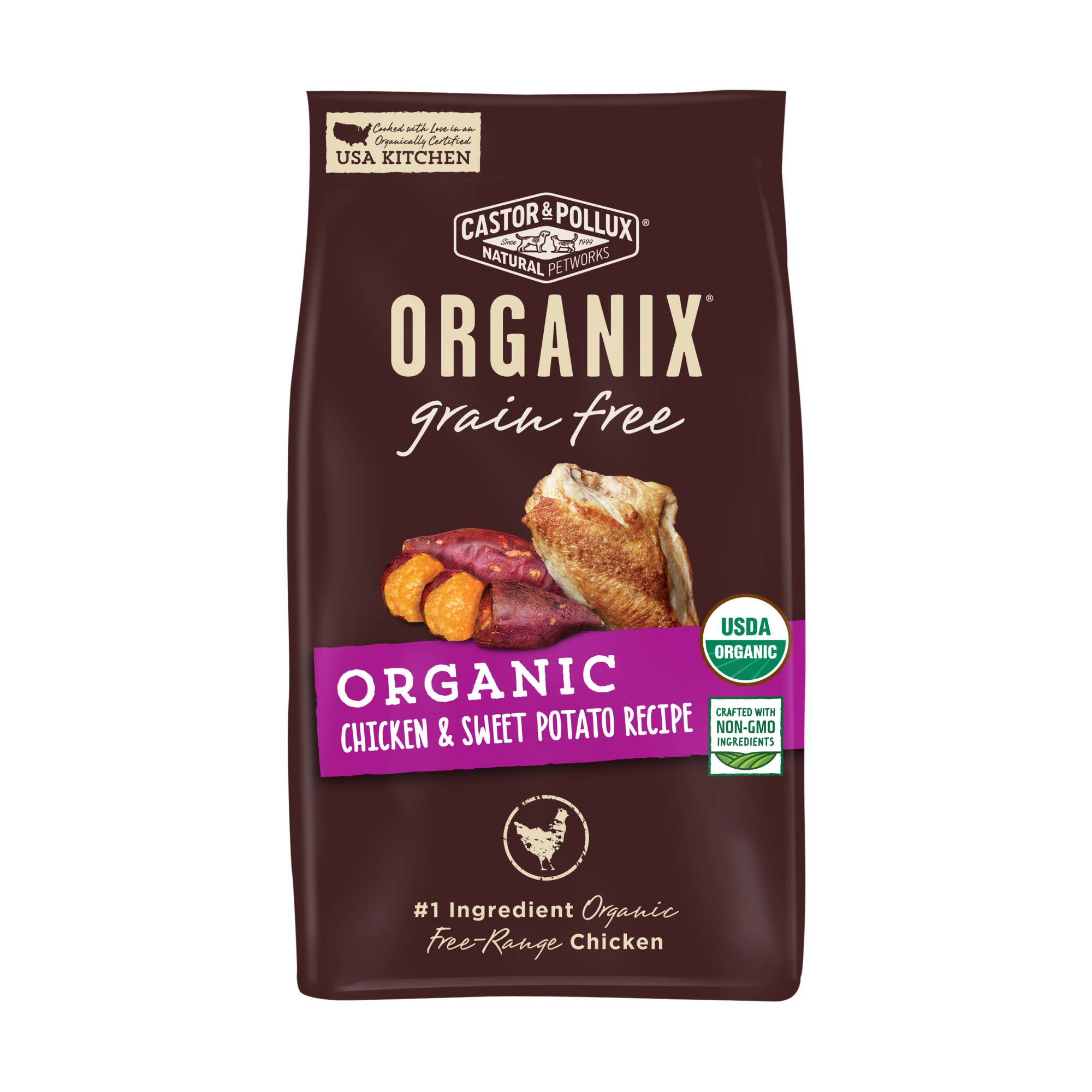 Castor Pollux Organix Grain Free Organic Chicken Sweet Potato