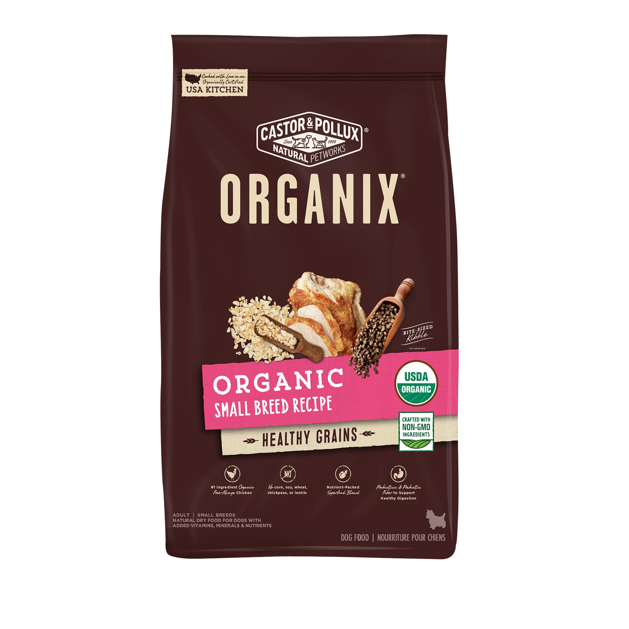 Castor & Pollux Organix Organic Small Breed Recipe With Healthy Grains