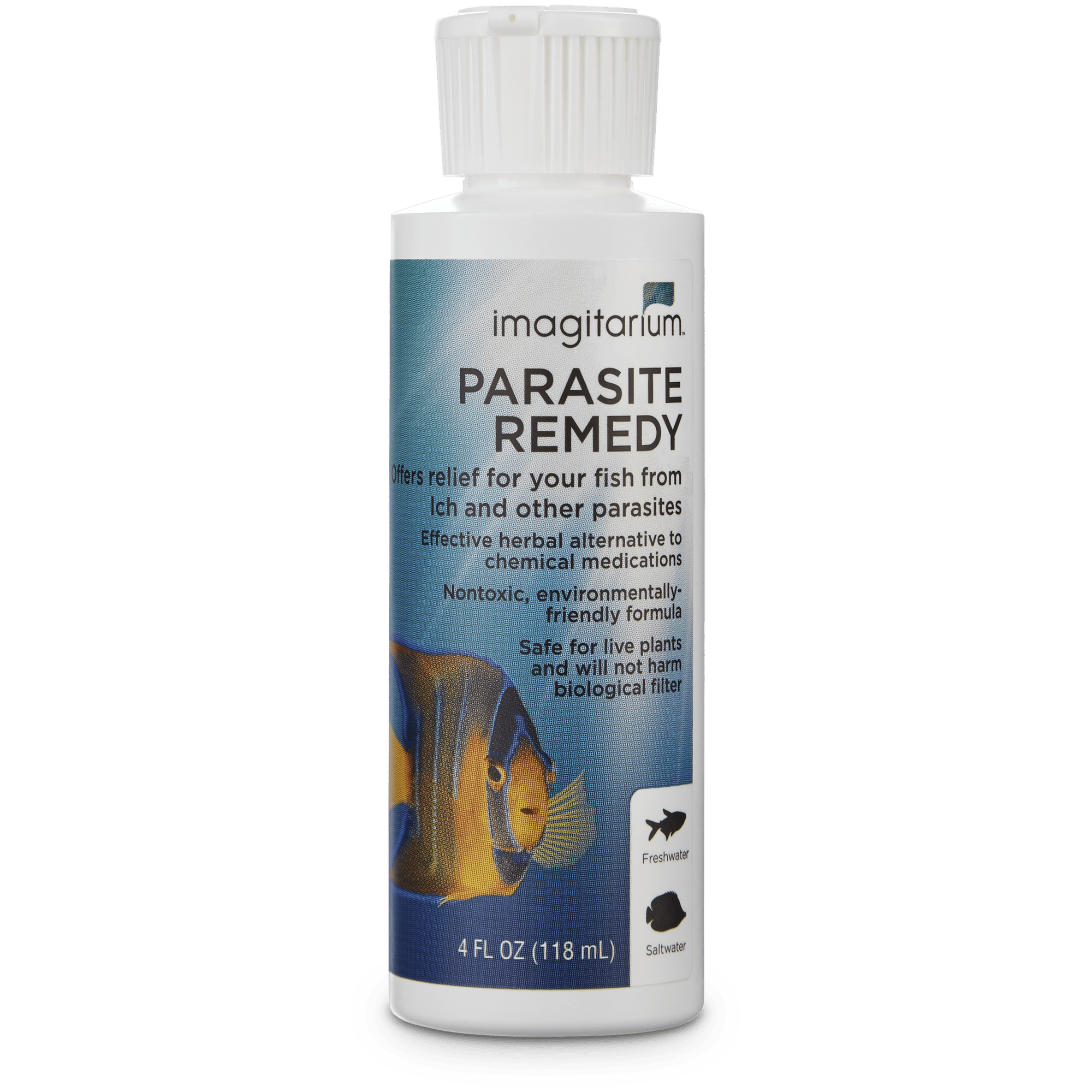 Tropical fish parasite outlet treatment