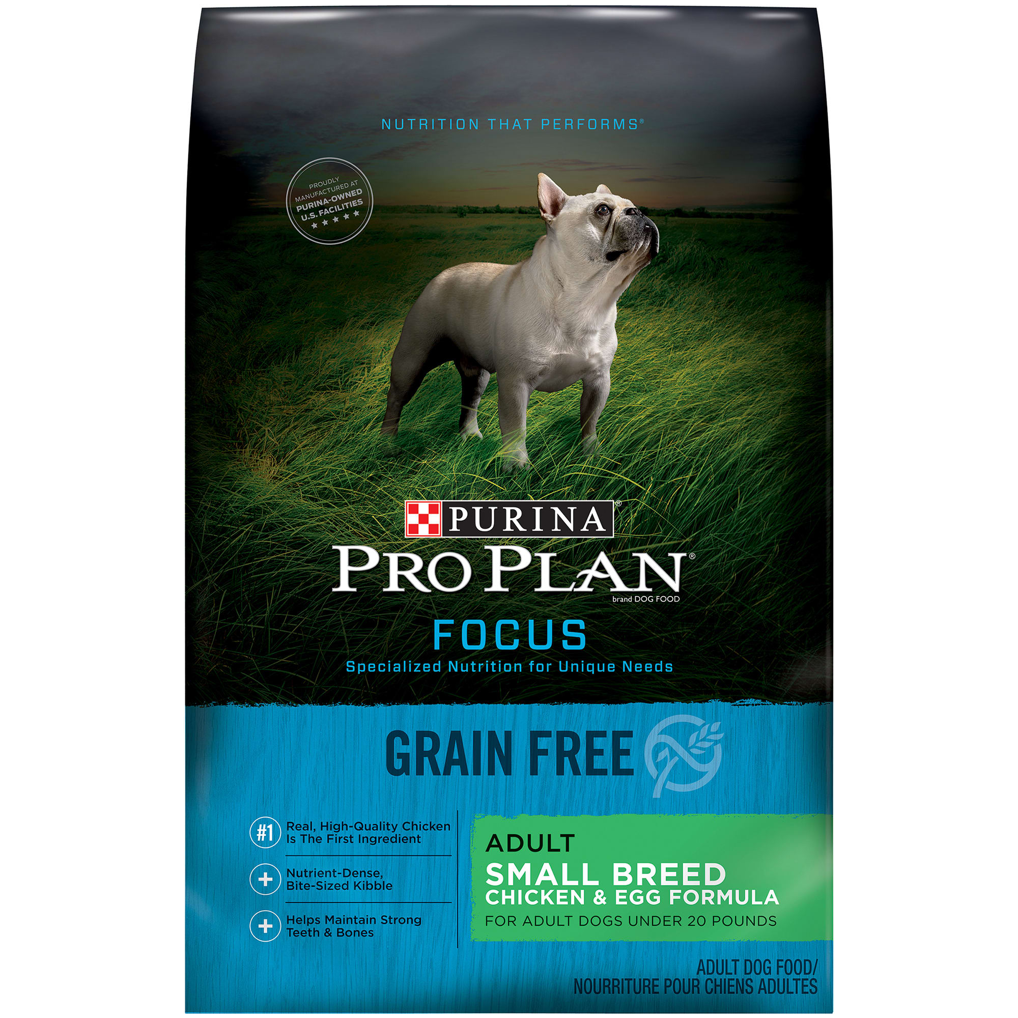 Purina Pro Plan Focus Grain Free Small Breed Chicken Egg Formula Dry Dog Food 16 lbs