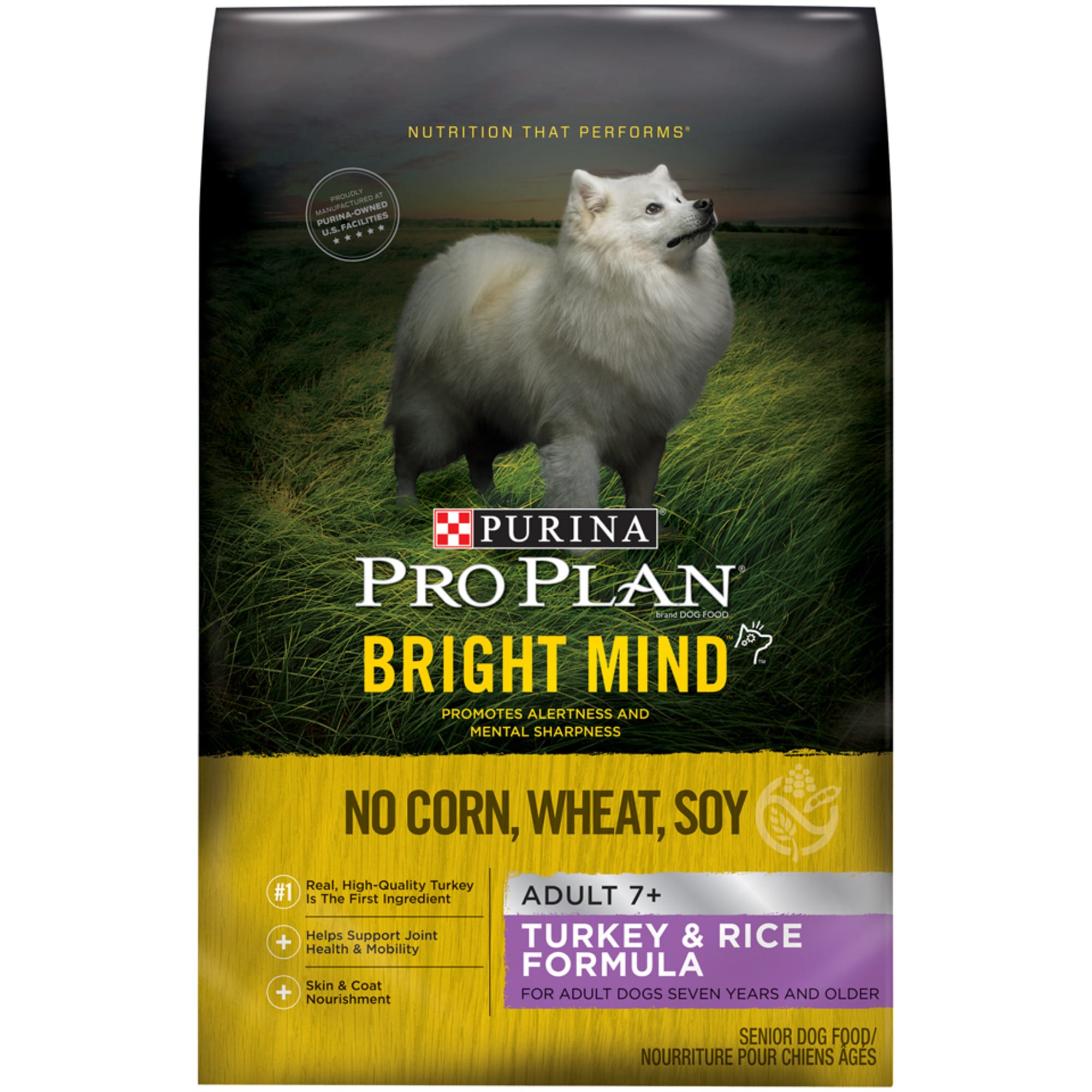 Purina Pro Plan Bright Mind 7 Senior Dog Food with Probiotics