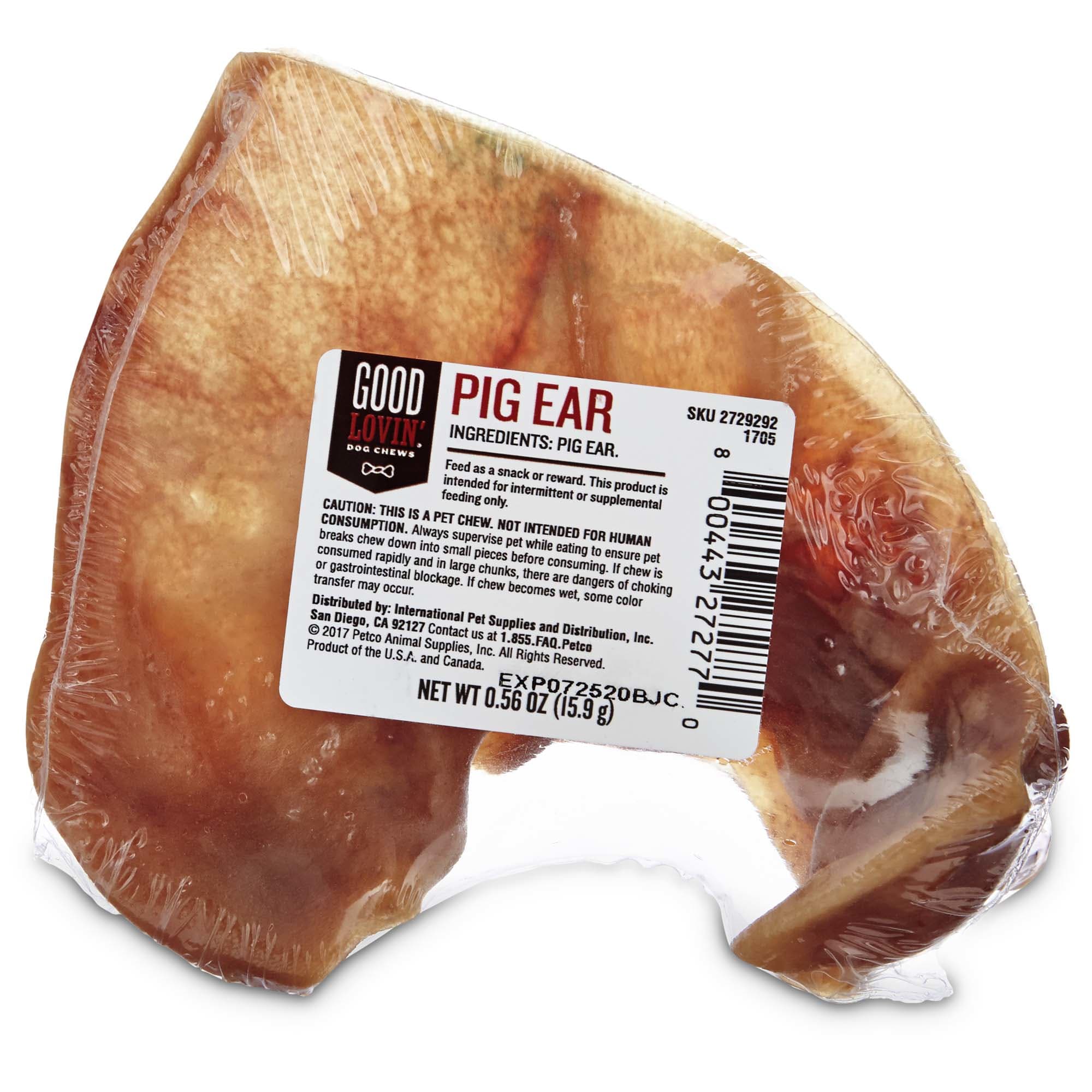 Good Lovin Pig Ear Dog Chew 0.56 oz. Pack of 1