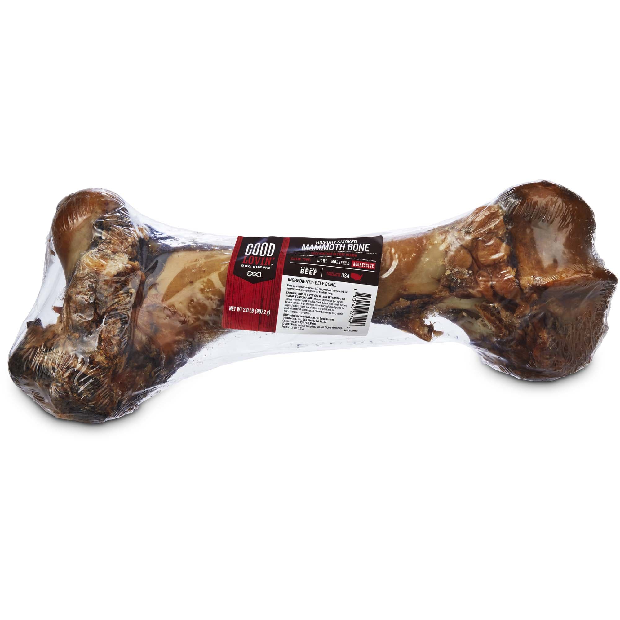 Good Lovin Hickory Smoked Mammoth Bone Dog Chew 2 Lbs Petco