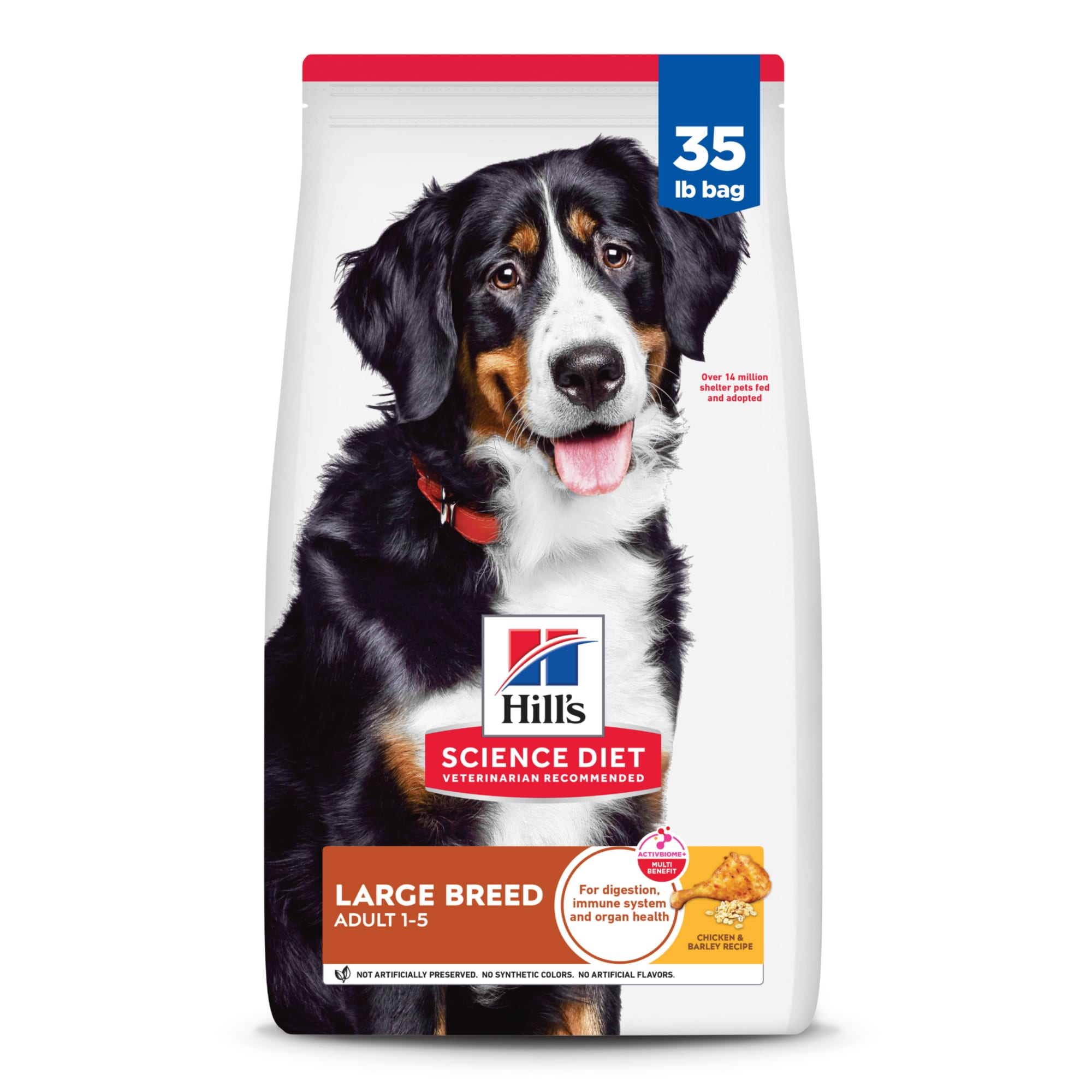 hill s science diet adult large breed chicken & barley recipe dry dog food  35 lb bag
