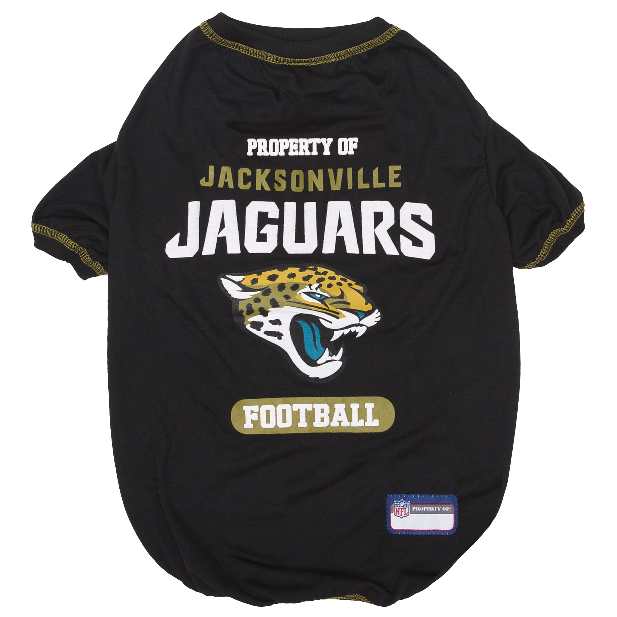 Pets First Jacksonville Jaguars T-Shirt, Small, Black