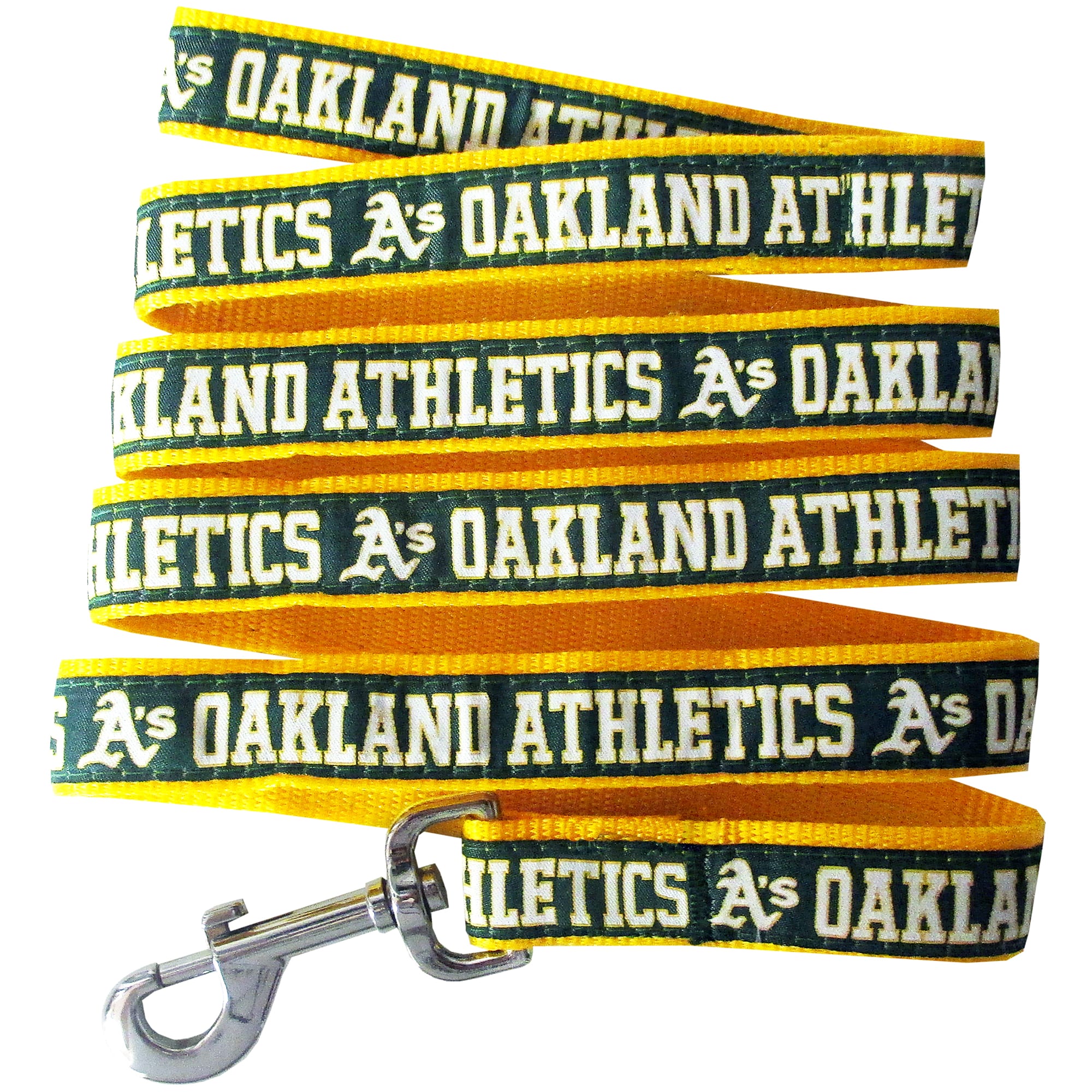 Pets First Oakland Athletics Leash, Large, Green