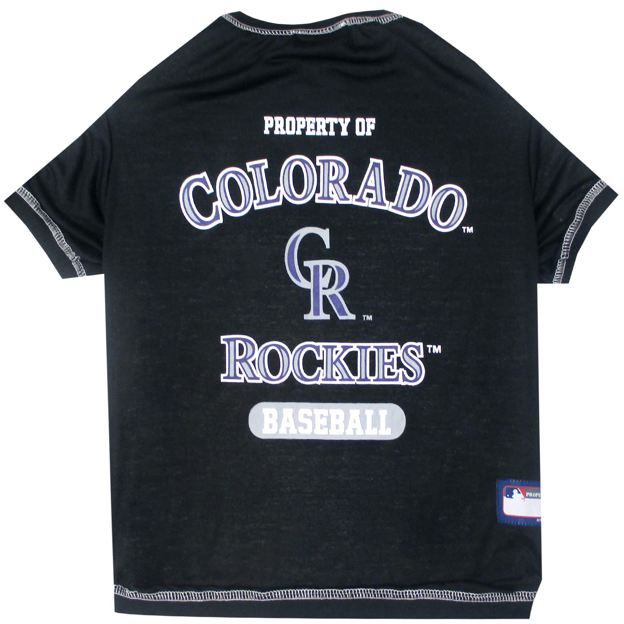 Pets First Colorado Rockies T-Shirt, X-Large, Black