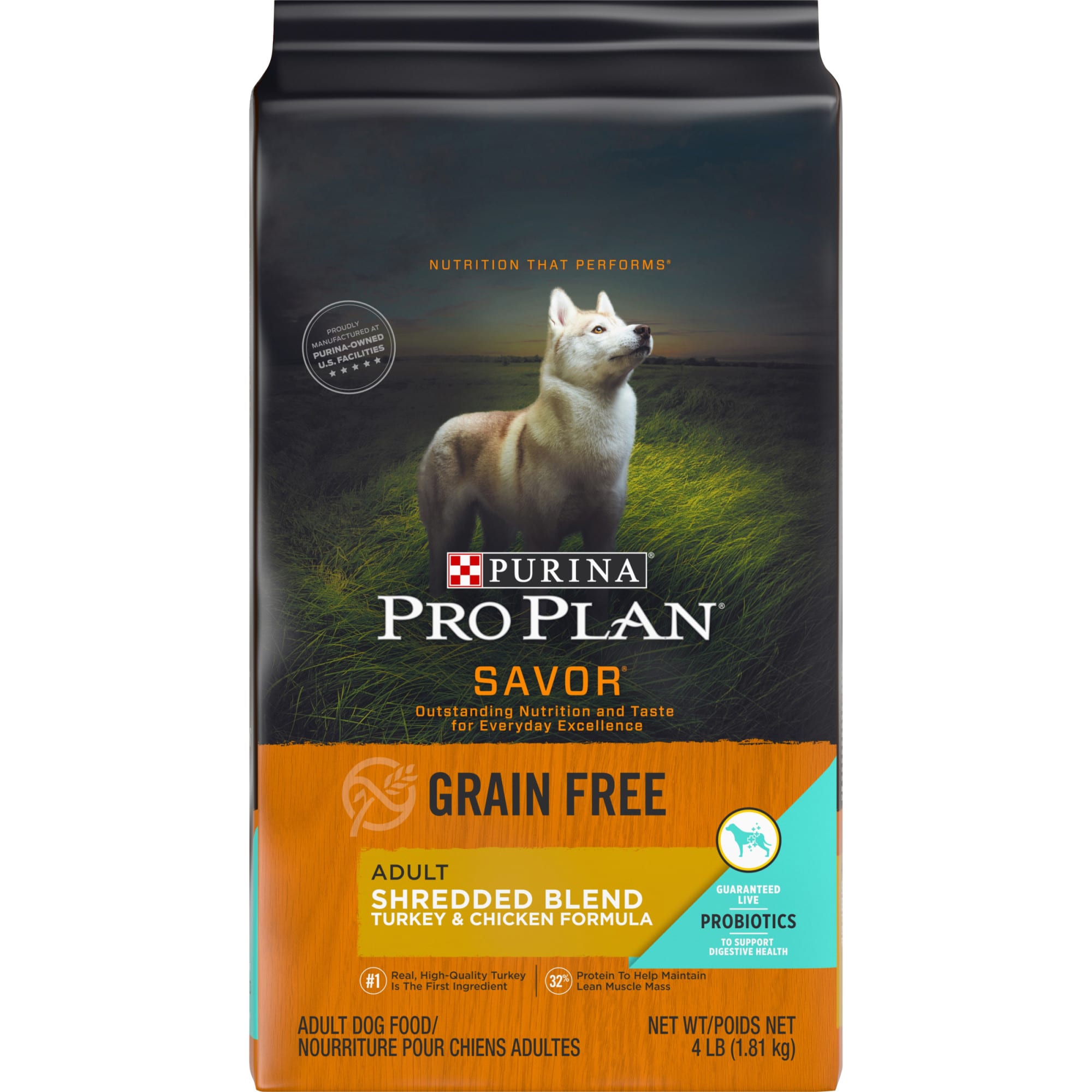 Purina grain deals free dog food