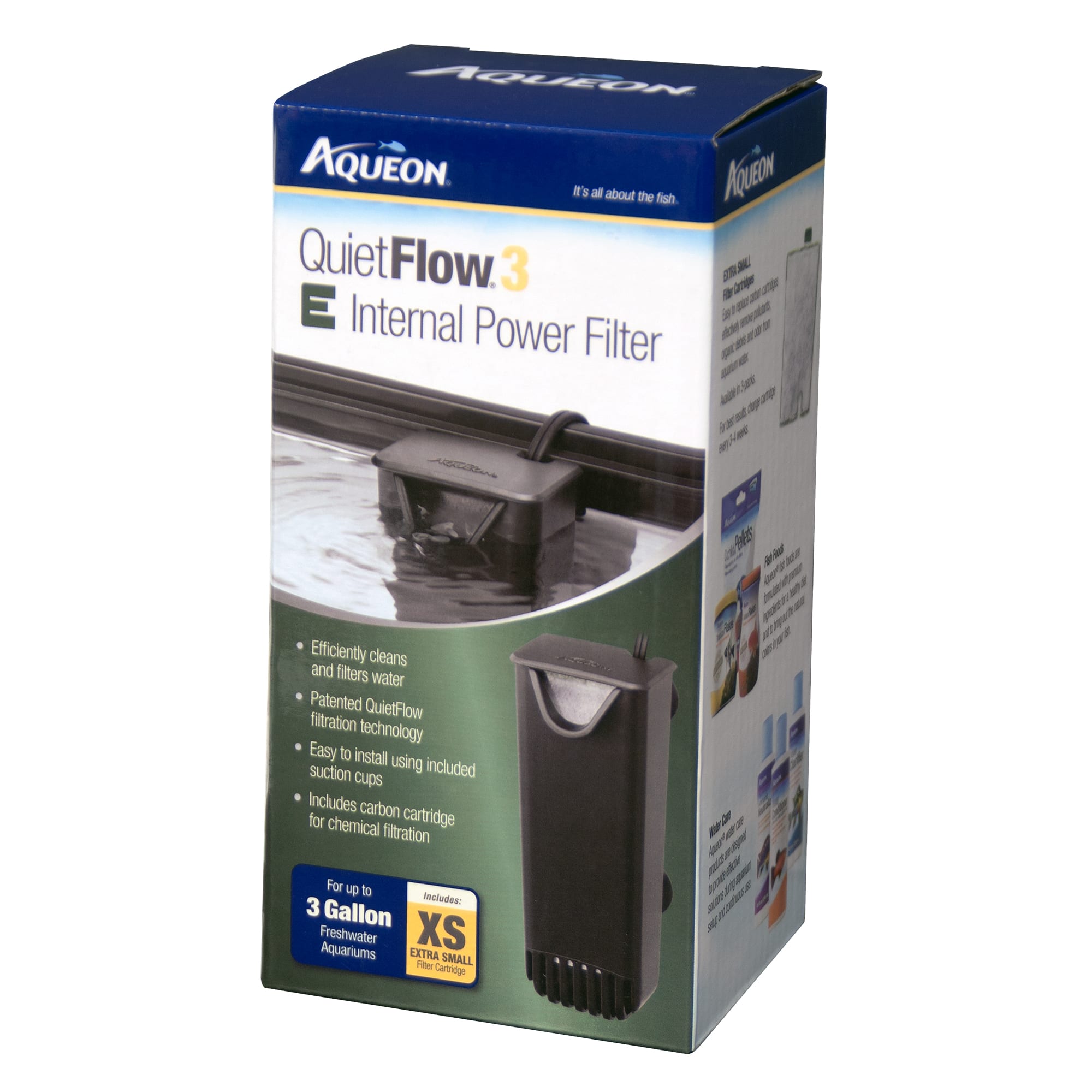 Aqueon QuietFlow E 3 Gallon Internal Aquarium Filter