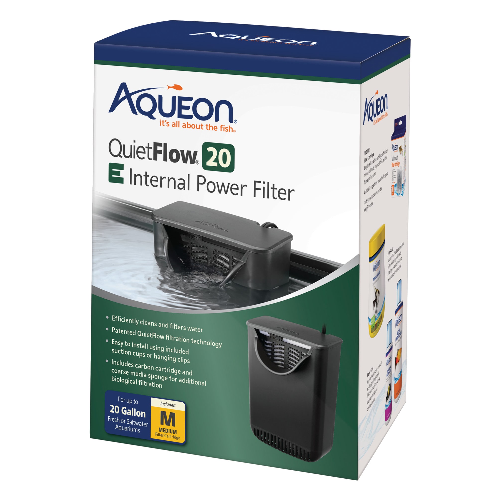 aqueon-quietflow-20-gallon-internal-filter-for-fish